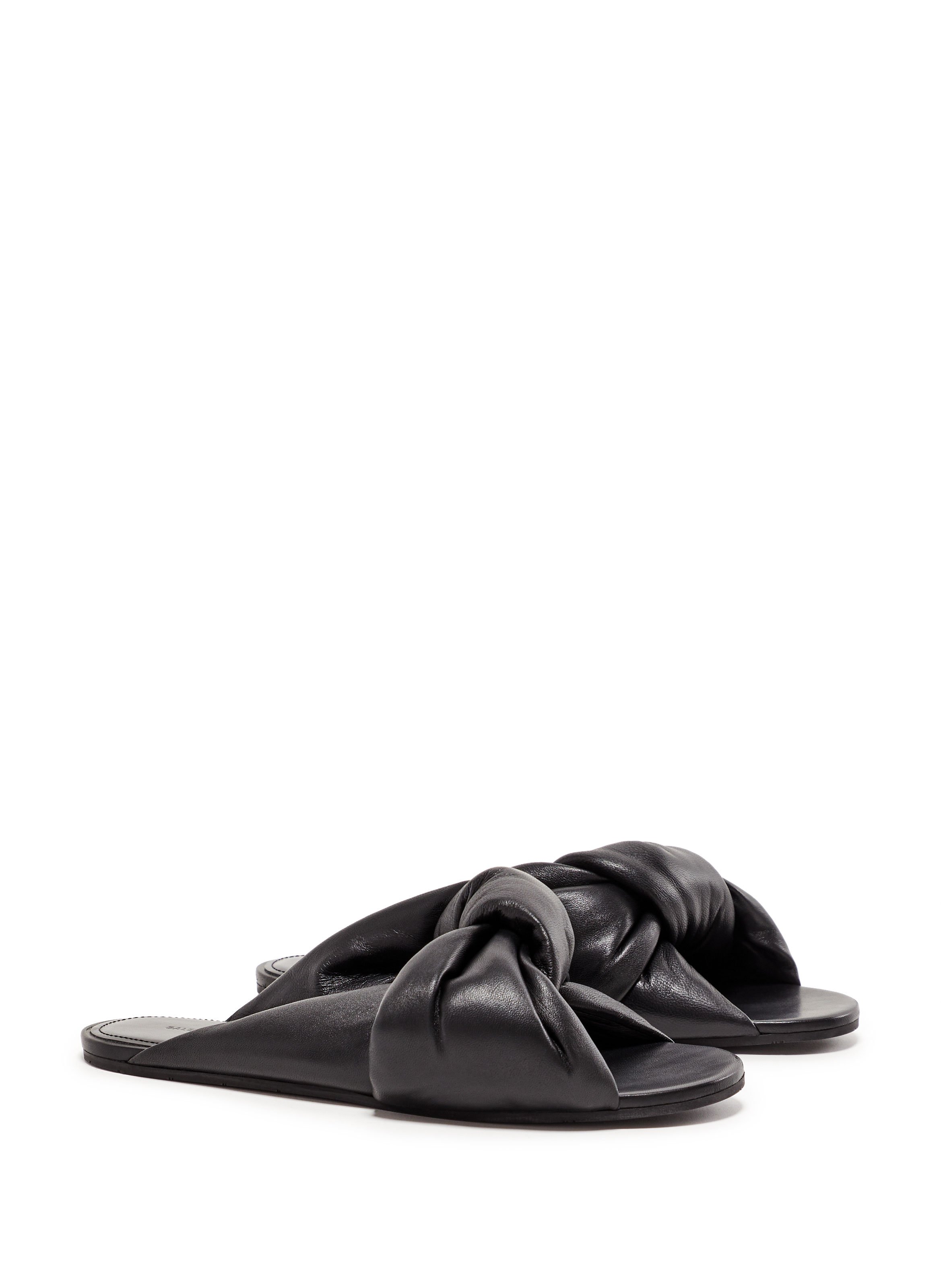 Mules en cuir d'agneau