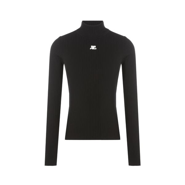 Pull col roulé Réédition en maille