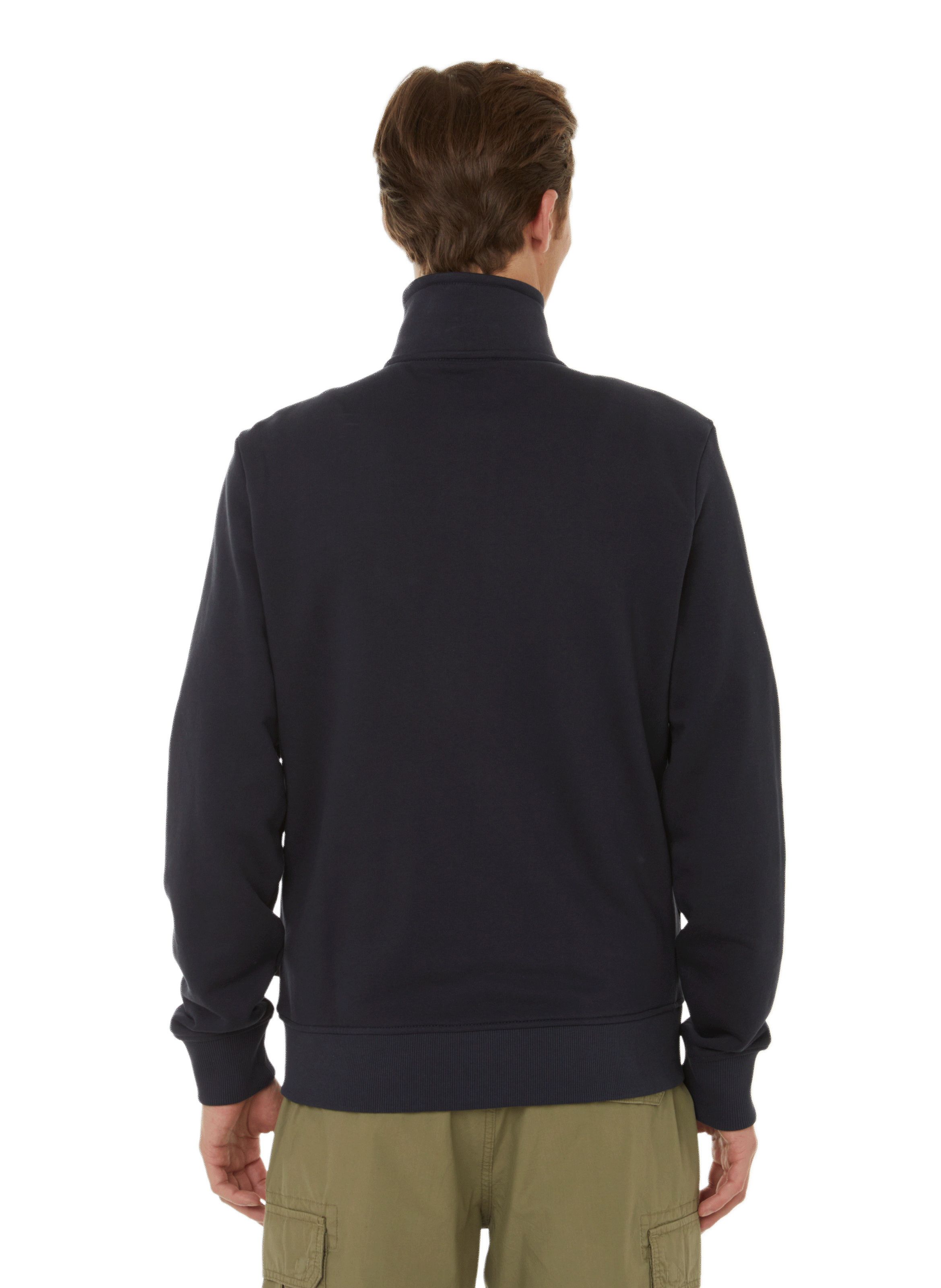 Cotton jersey zip-up cardigan NAPAPIJRI Blue