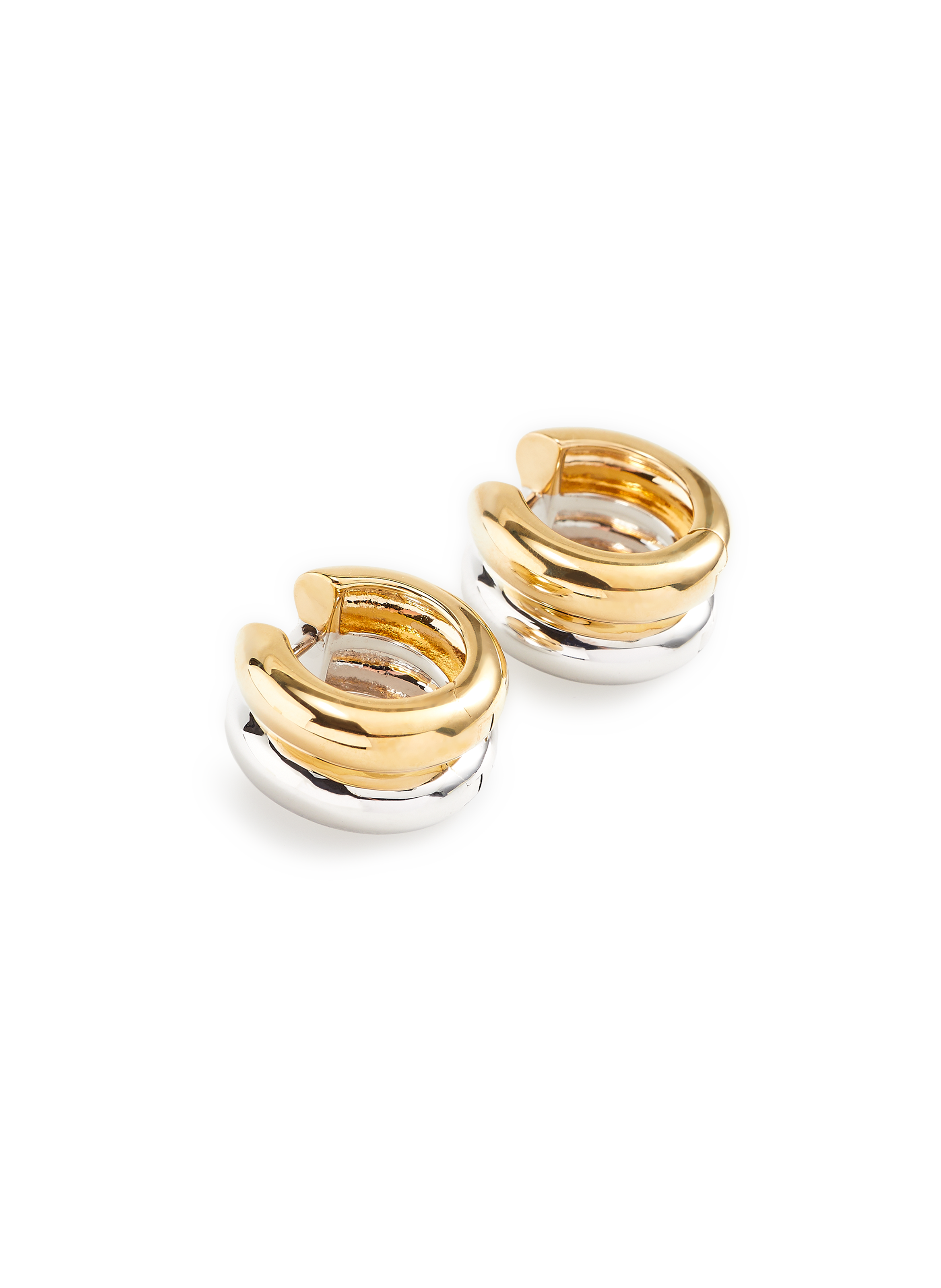 Boucle d&#039;oreilles Bouées en or YVONNE LÉON Doré