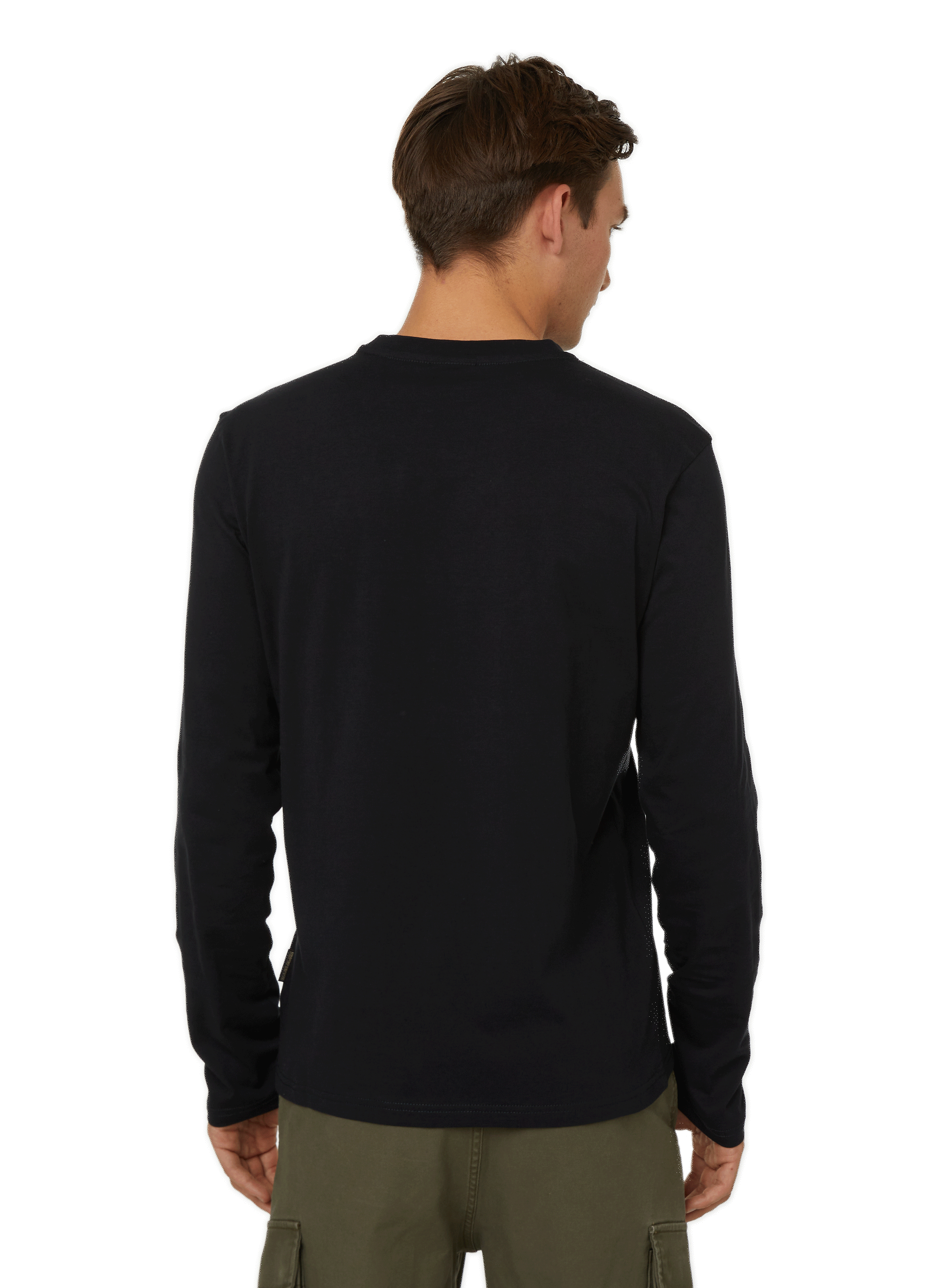 Long-sleeved cotton T-shirt | Black NAPAPIJRI Men