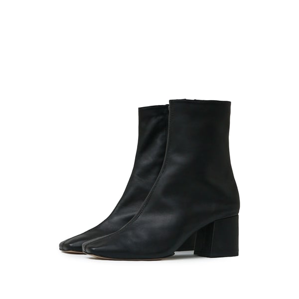 Bottines en cuir souple