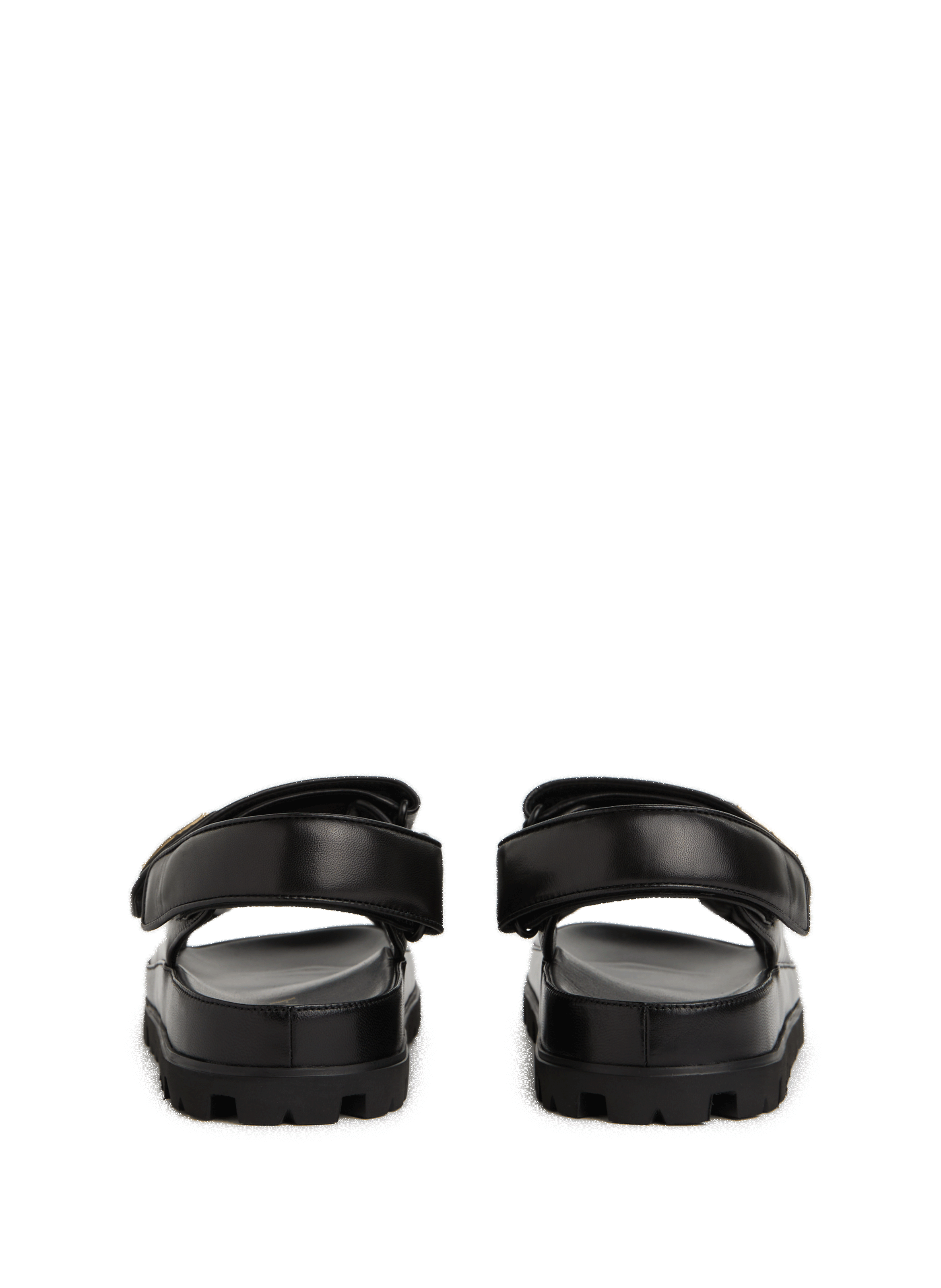 Leather sandals  PRADA Black