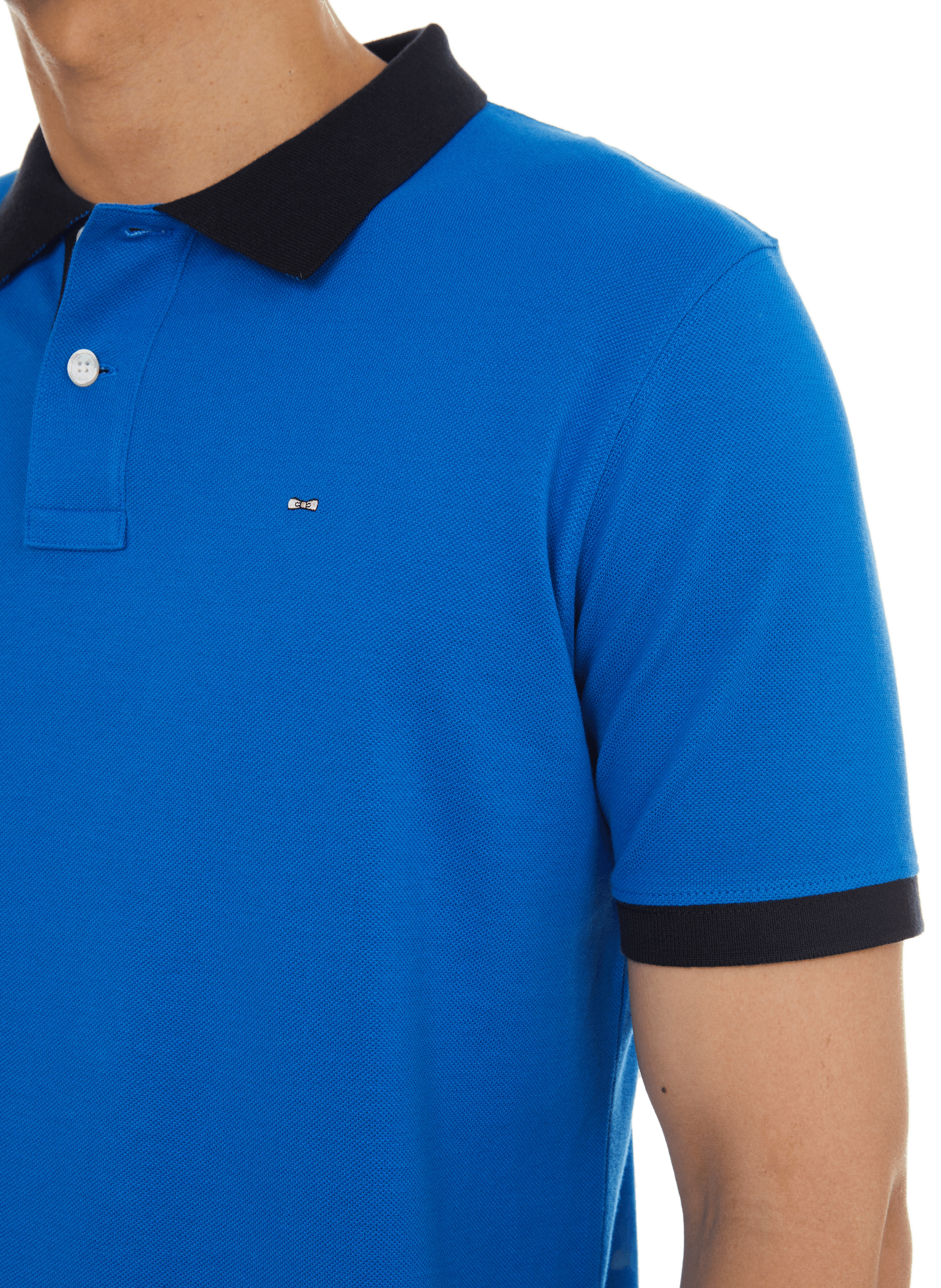 Plain polo shirt EDEN PARK Blue