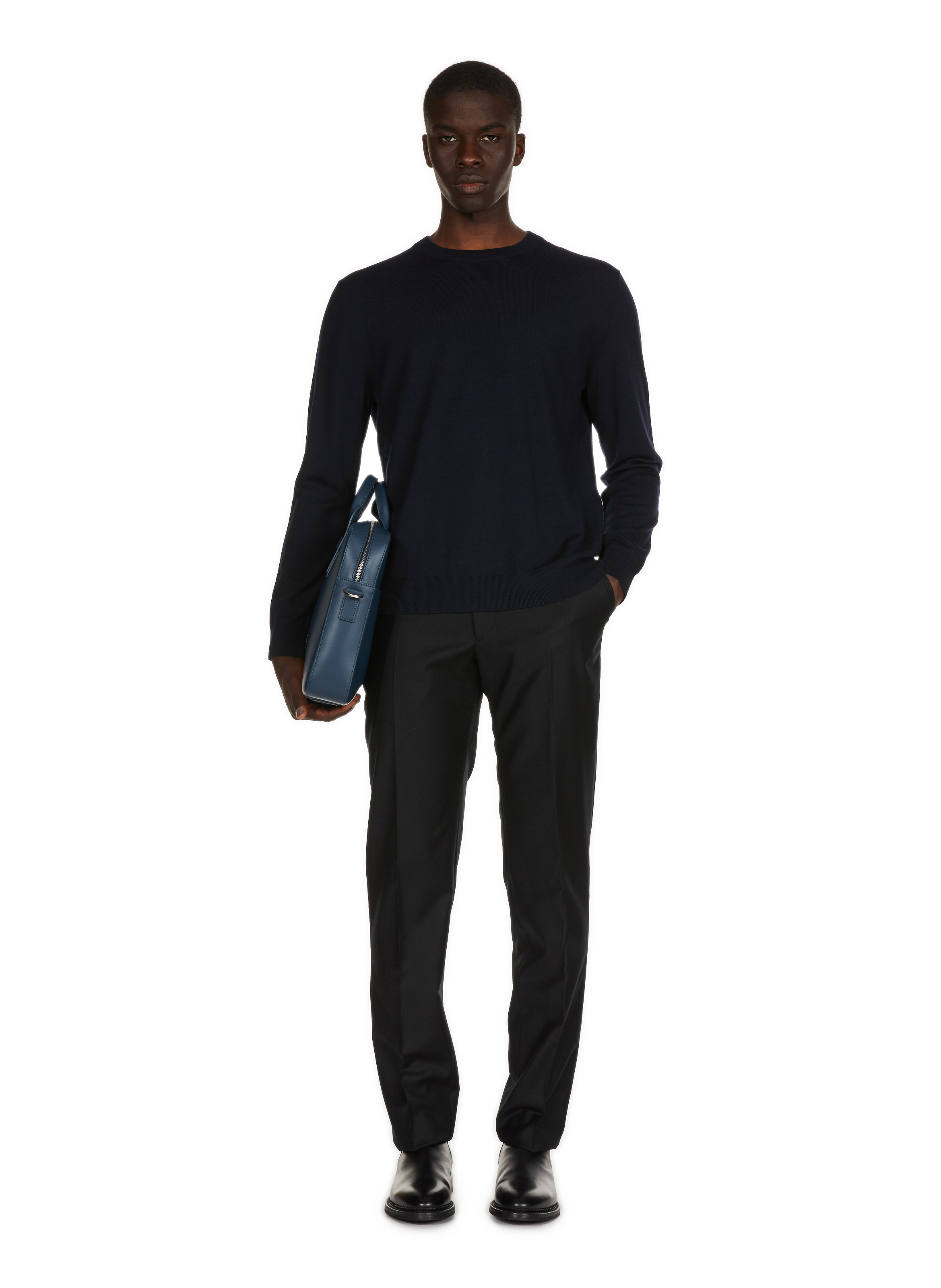 Pantalon Etto en laine  SAISON 1865 Noir