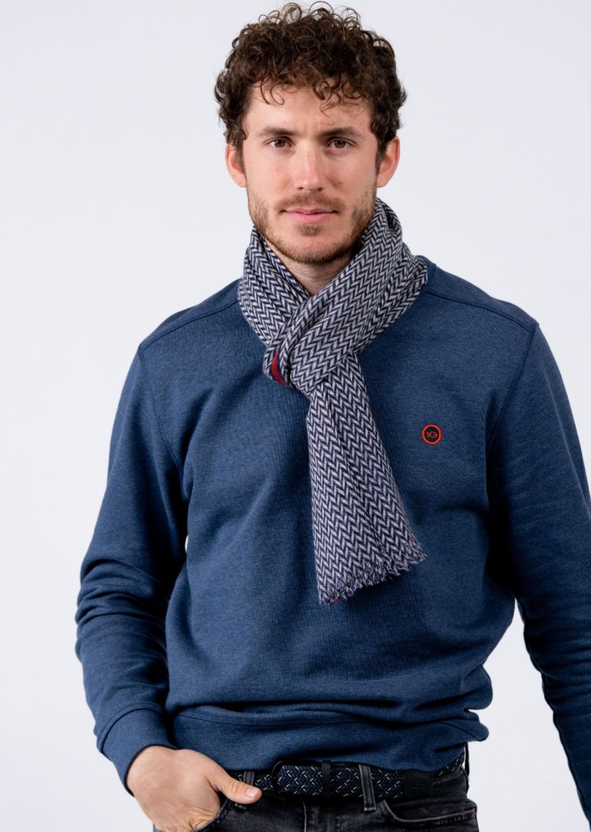 Echarpe en laine BILLYBELT Bleu