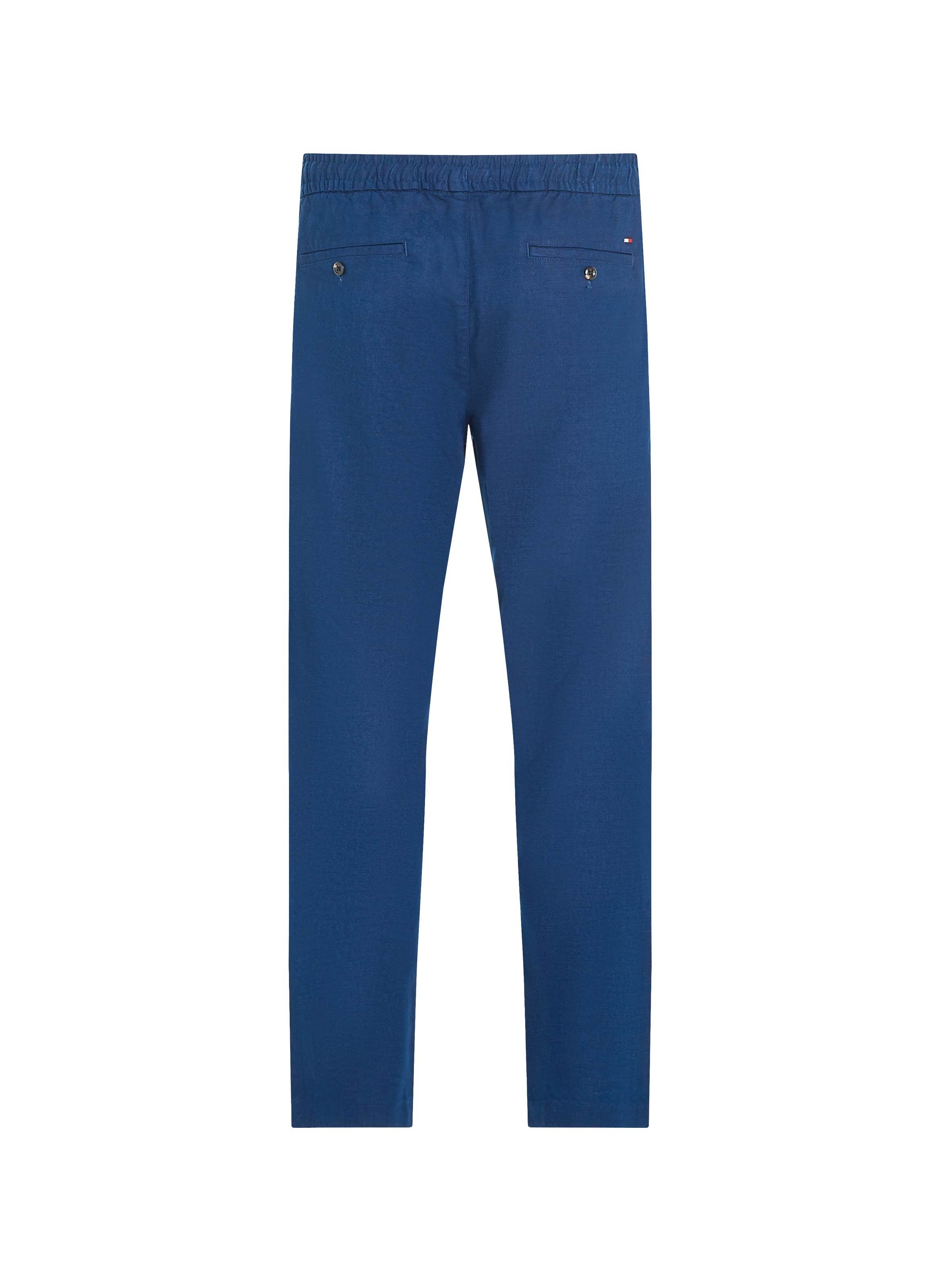 Pantalon en lin mélangé Bleu