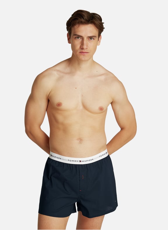 Set of 2 cotton boxer shorts Multicolour by TOMMY HILFIGER TOMMY HILFIGER Set of 2 cotton boxer shorts Multicolour