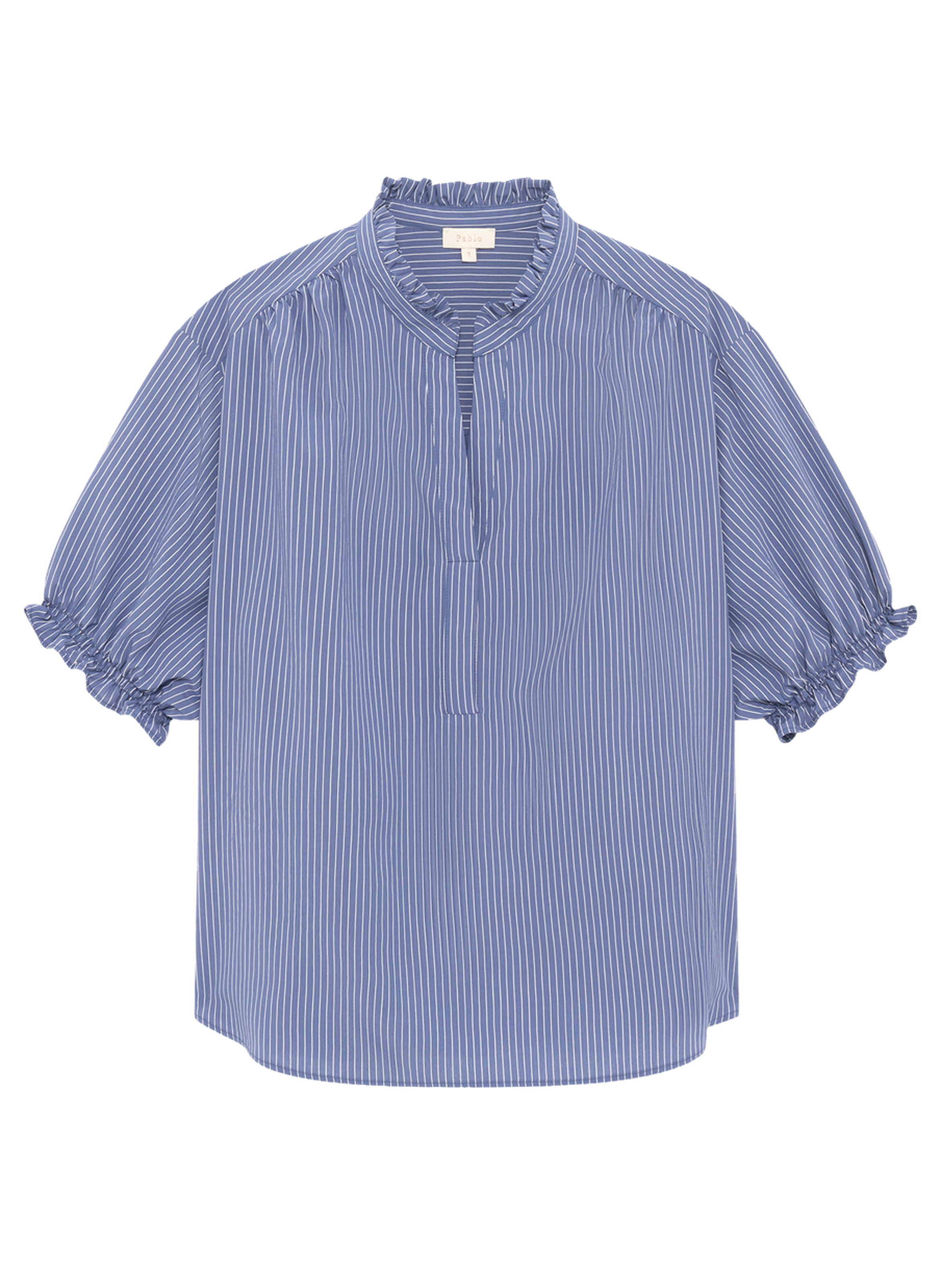 Blouse rayée à manches courtes - anouk PABLO Bleu