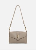 Small crossbody bag - Top Double  Galet - in - or
