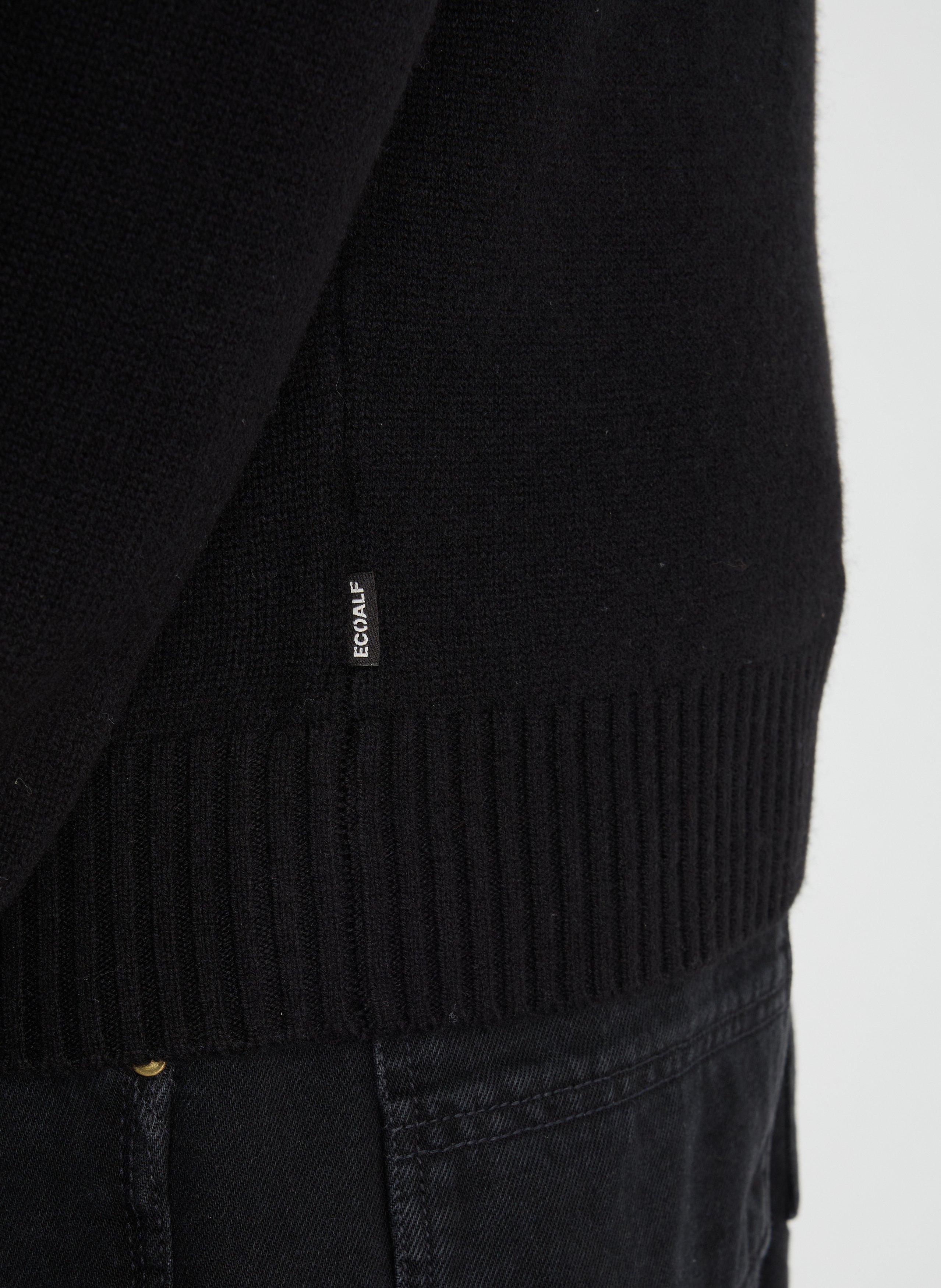 Roll-neck wool Jumper  ECOALF Black