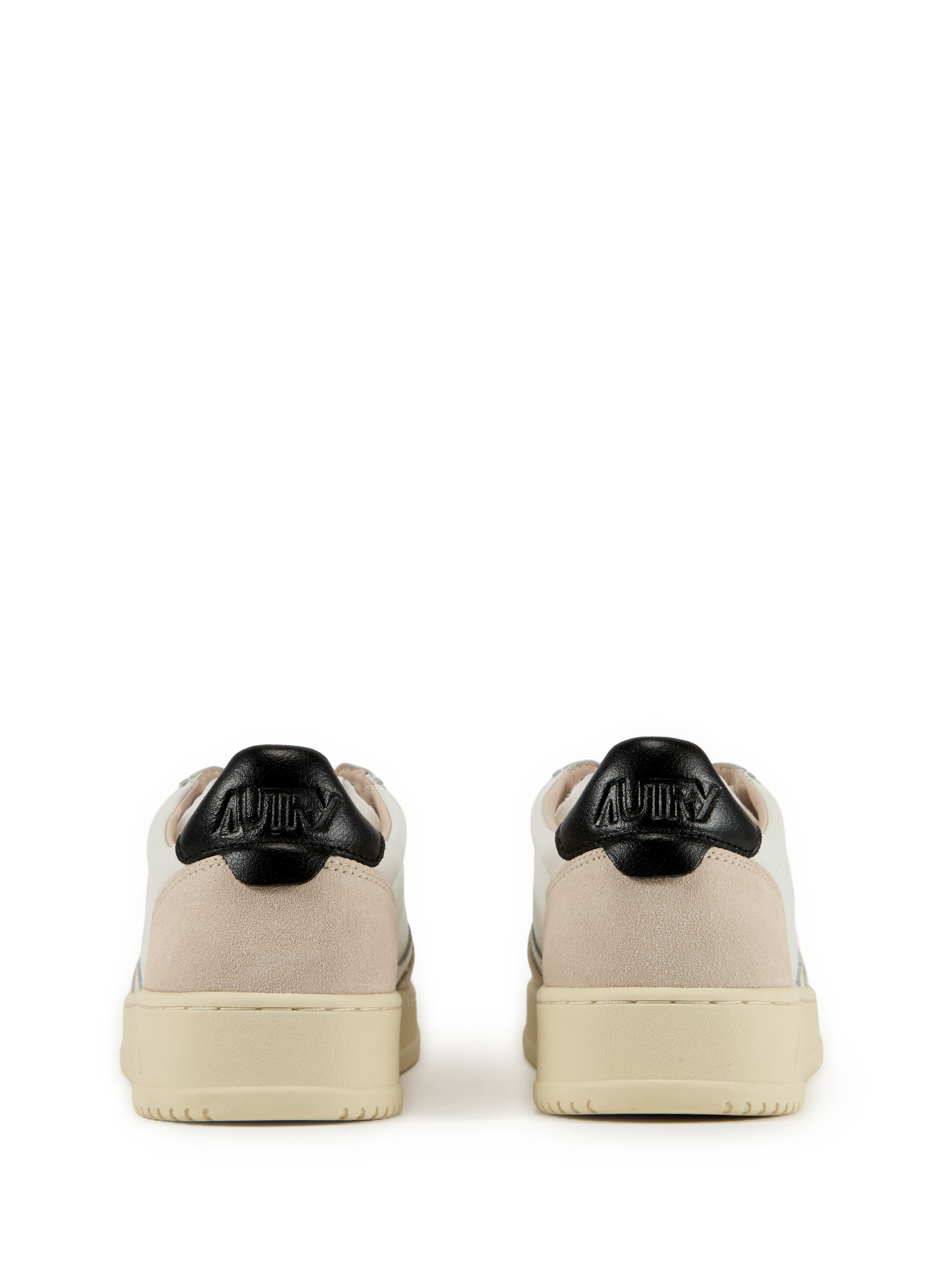 Bi-material sneakers AUTRY White