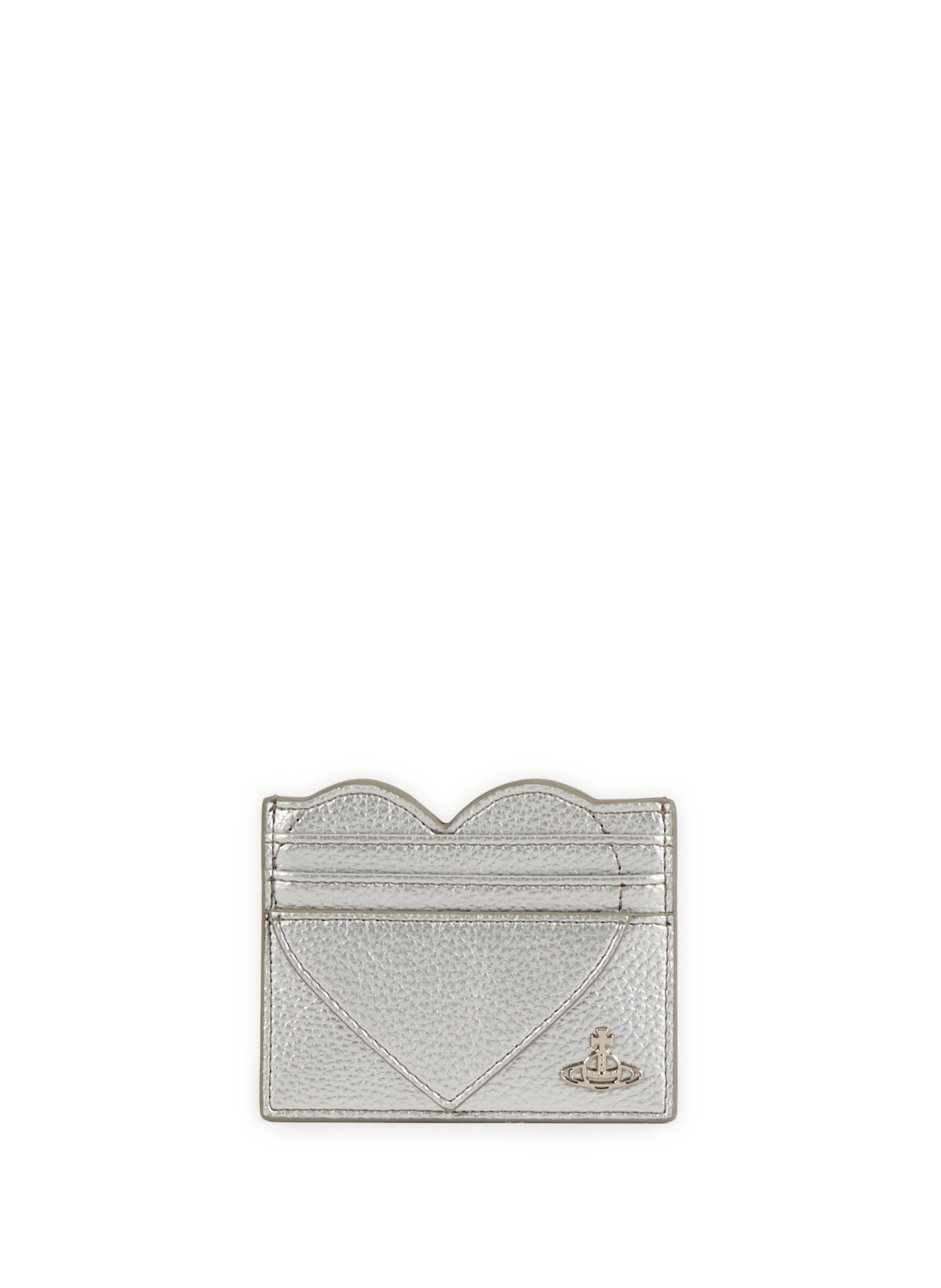 VIVIENNE WESTWOOD Porte-cartes Heart Argent