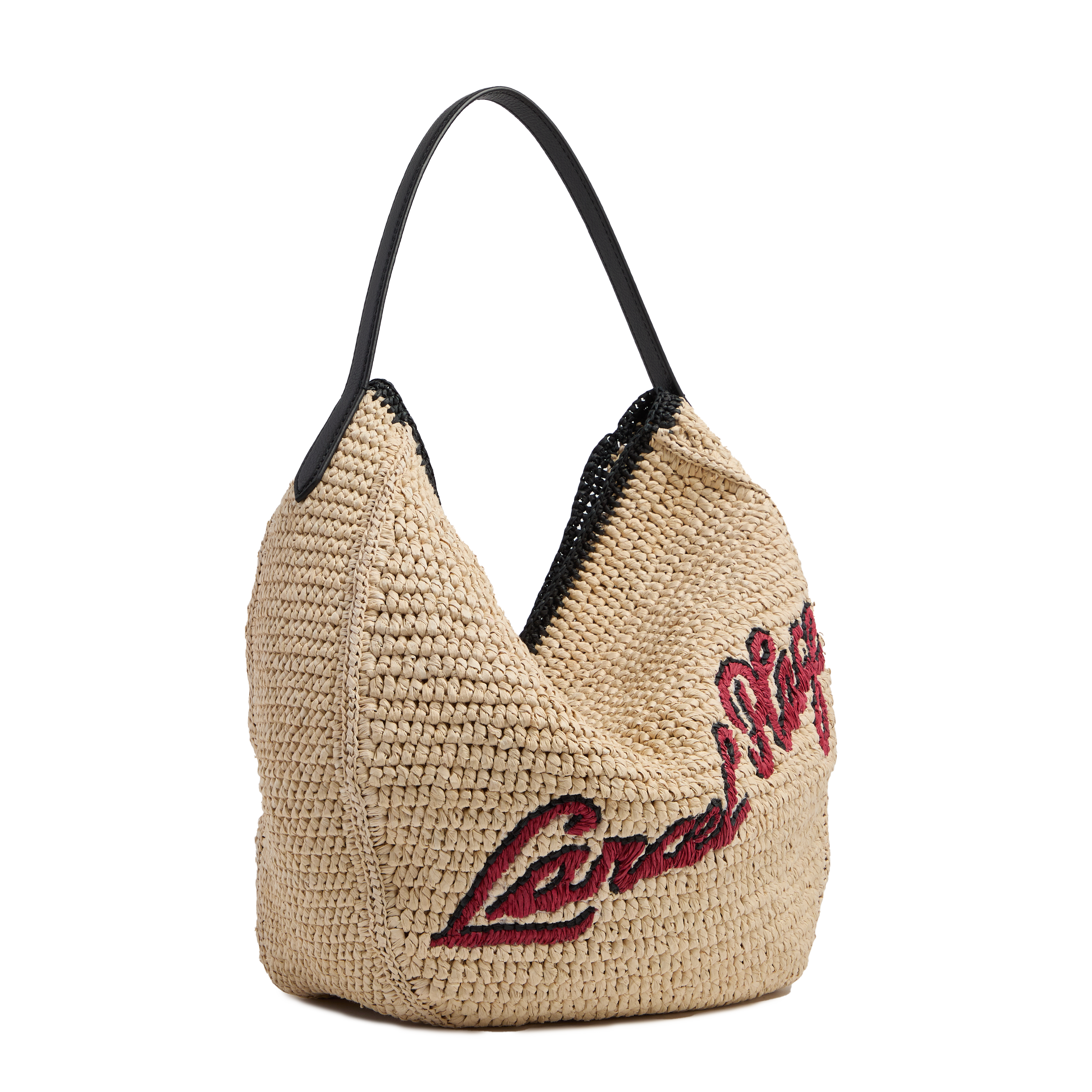 Sac hobo m summer mania de lancel en polycarbonate et cuir LANCEL Noir