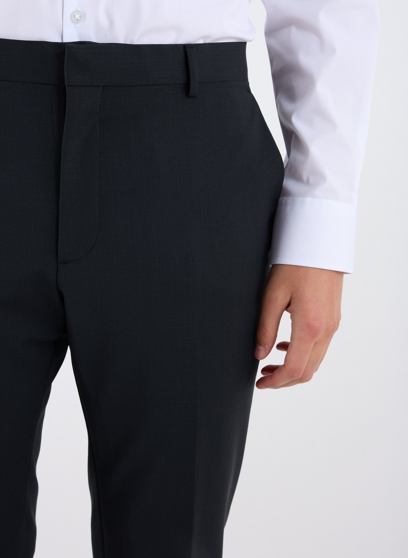 Wool-blend suit trousers CALVIN KLEIN Black