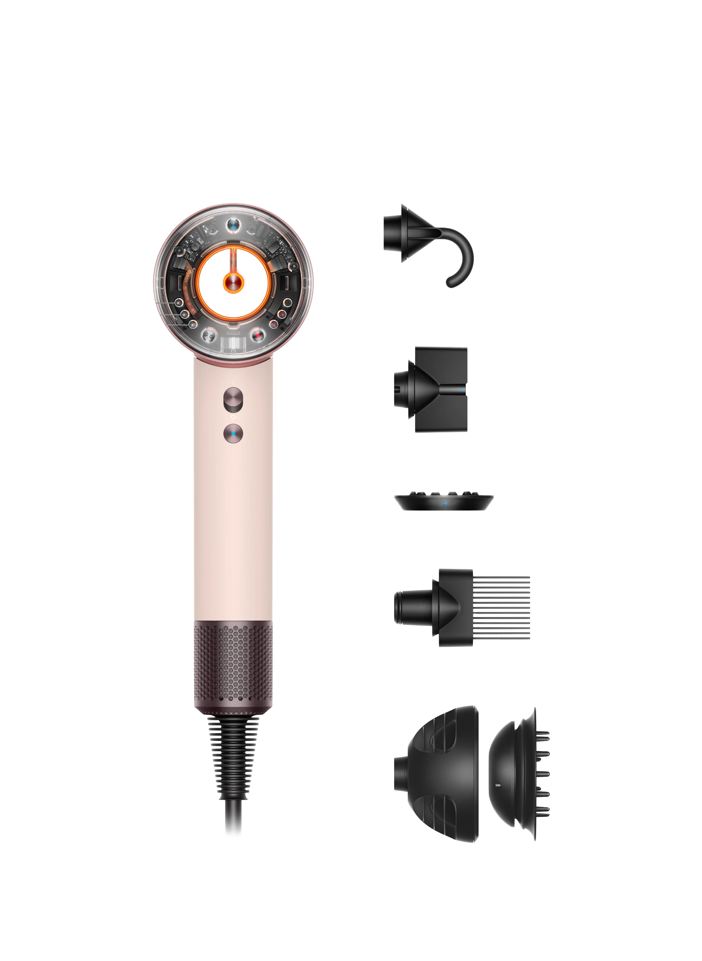 DYSON Supersonic Nural™ Cheveux bouclés à frisés or rose et céramique No color