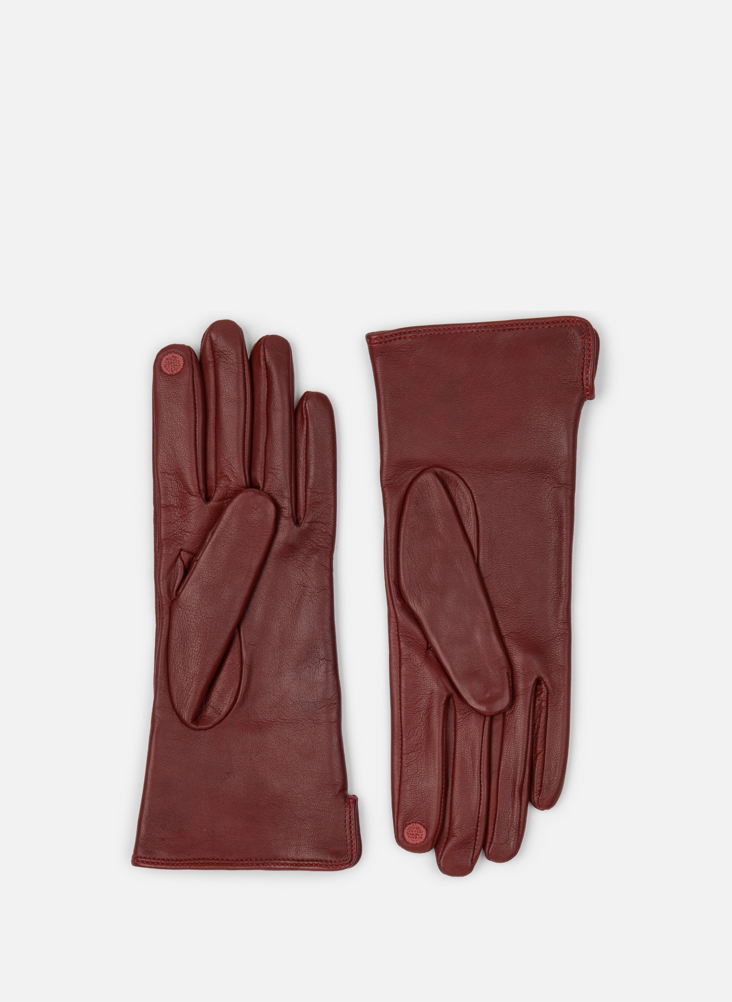 Lambskin gloves LANCASTER Red