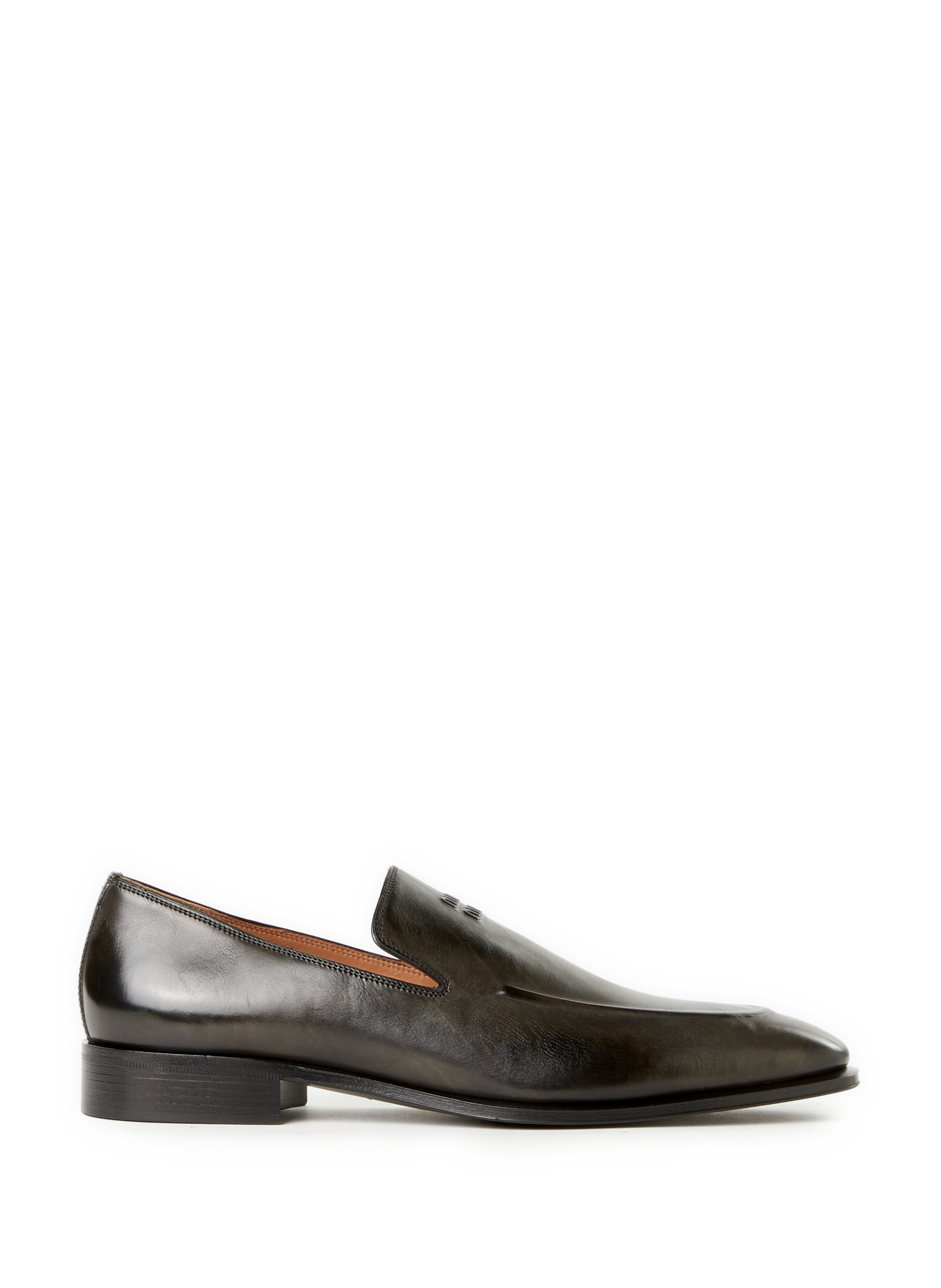 MIU MIU Calfskin leather loafers Black
