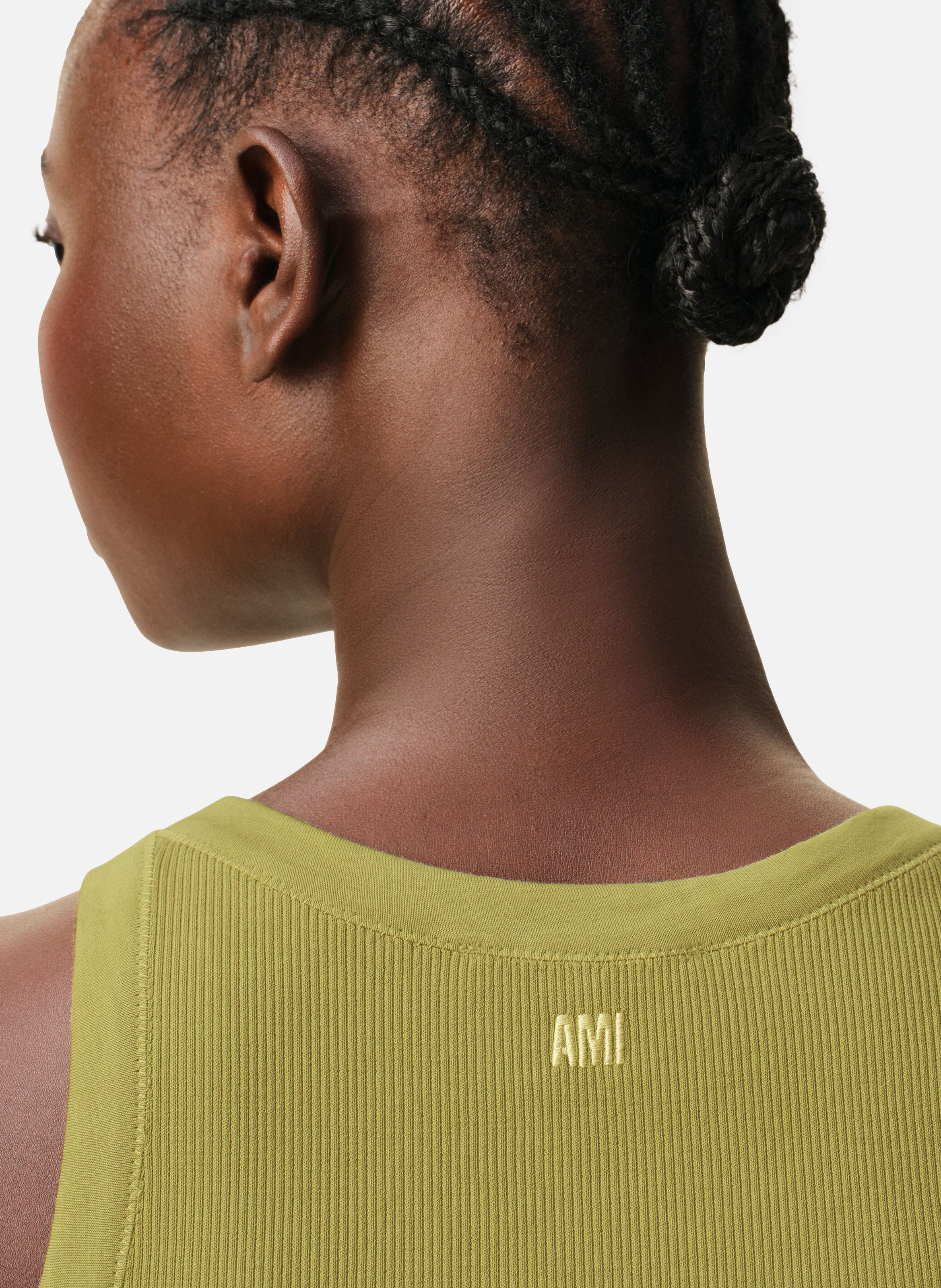 Debardeur ami de coeur en coton AMI PARIS Vert