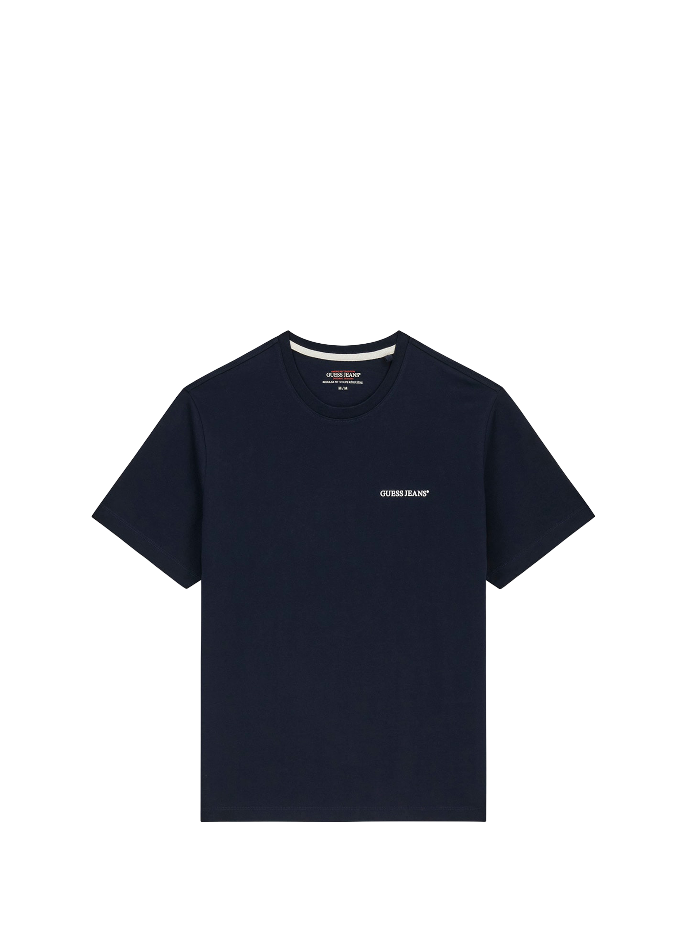 T-shirt manches courtes en coton GUESS Bleu