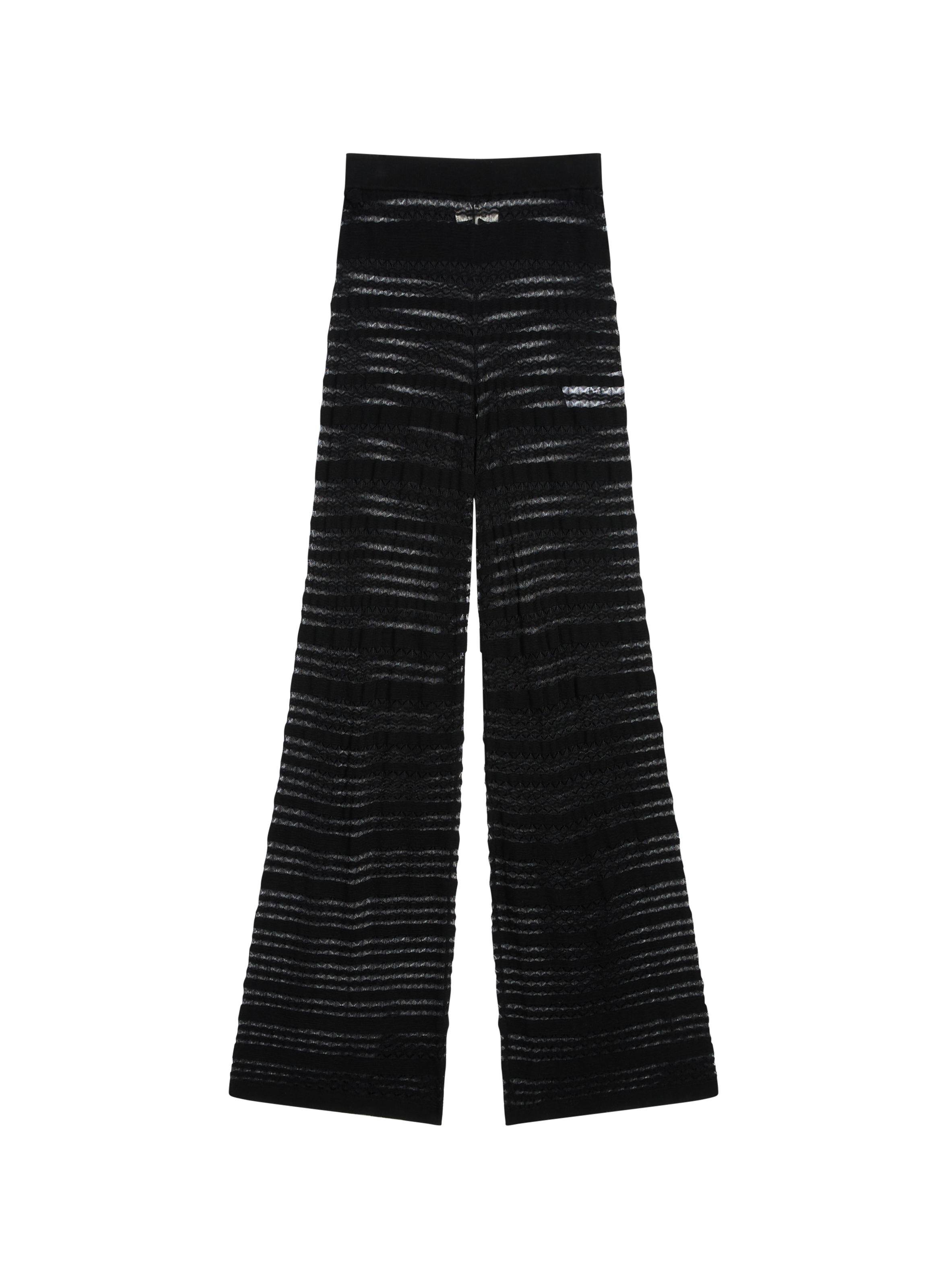 Openwork Merino Wool Amil Trousers SAISON 1865 Black