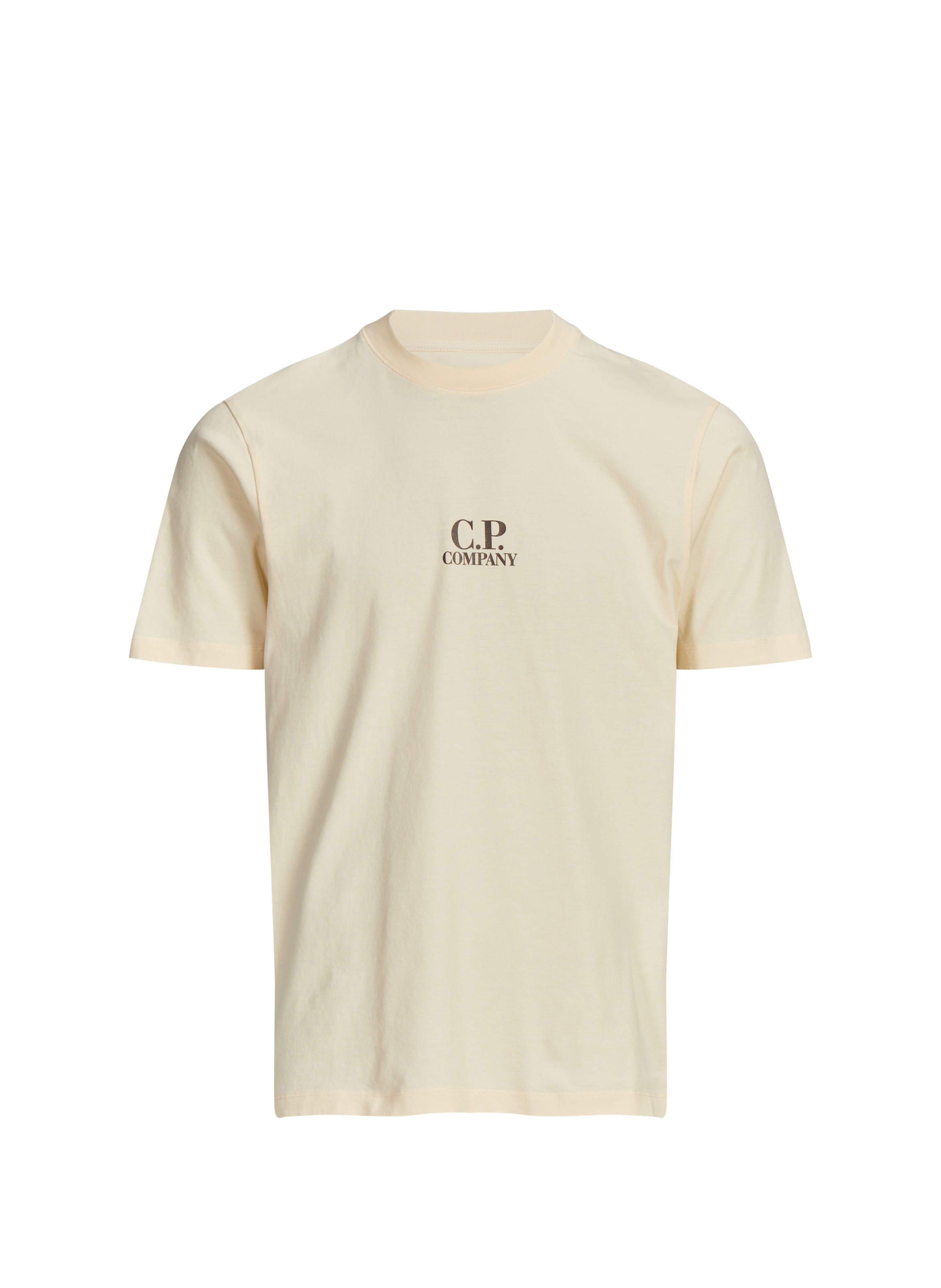 T-shirt à imprimé en coton CP COMPANY Beige