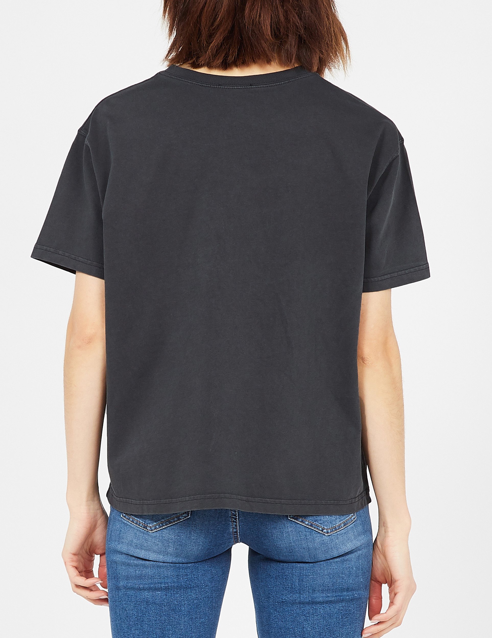 Tee-shirt ample col rond en coton fizvalley AMERICAN VINTAGE Noir