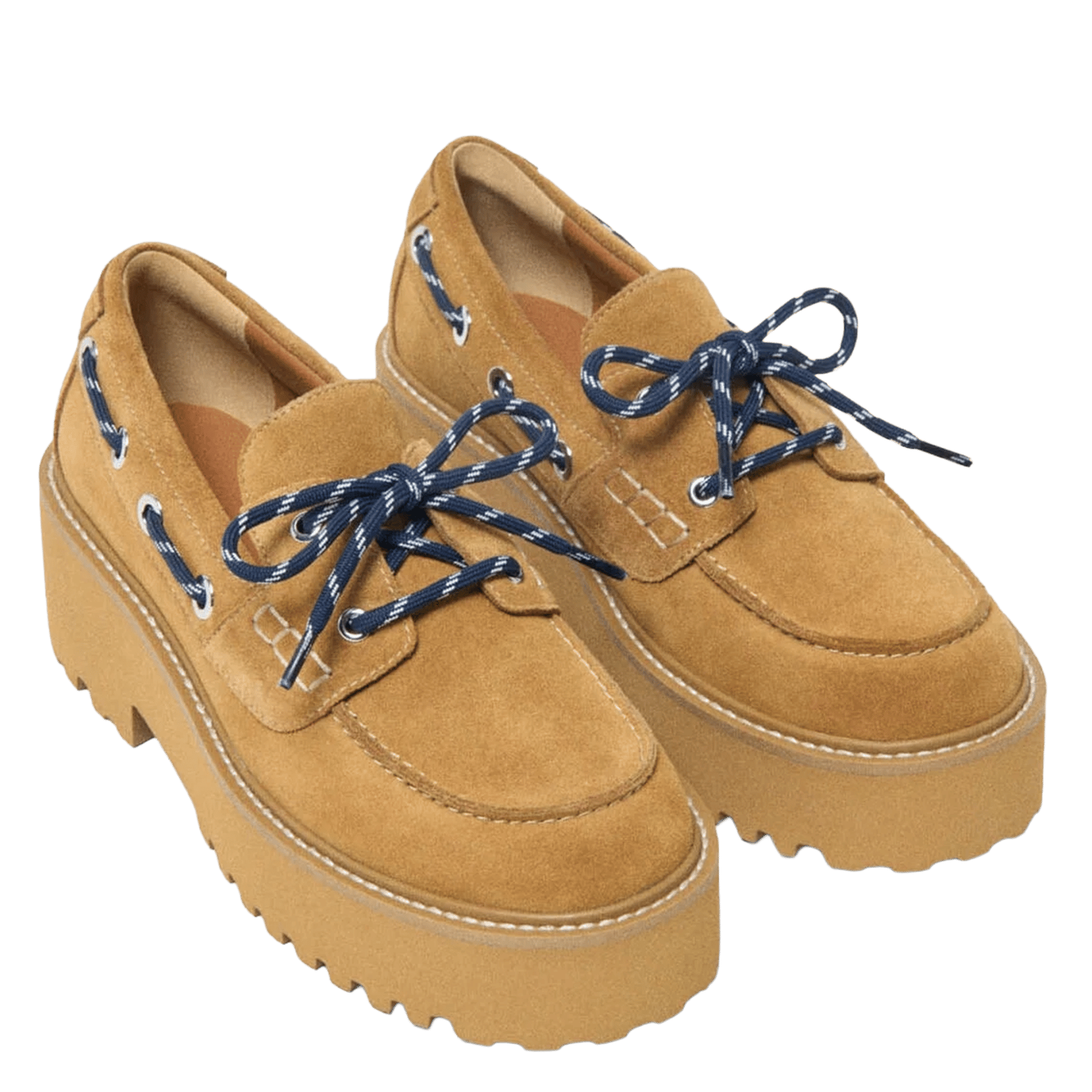 Mocassins en cuir velours MAJE Marron