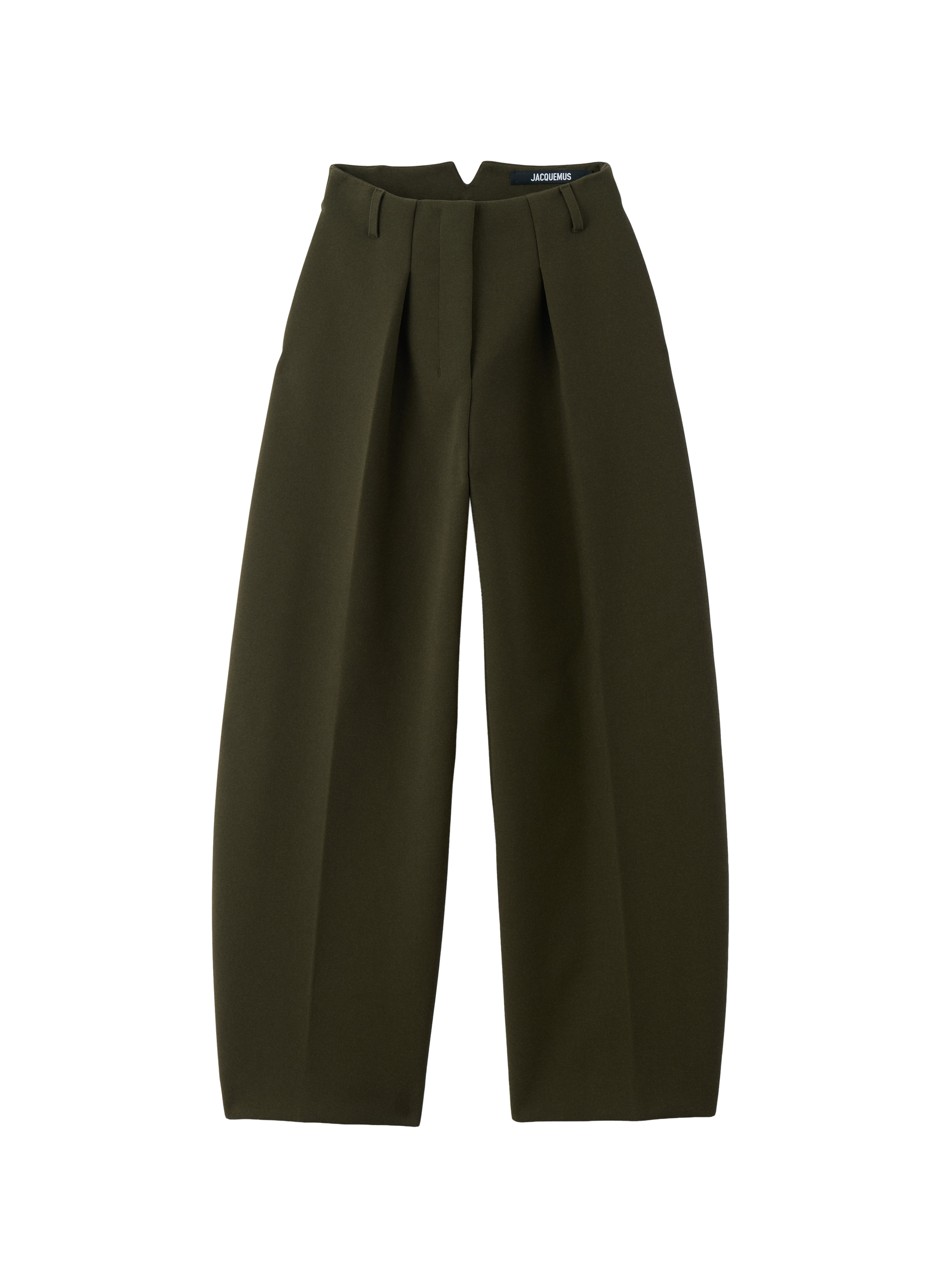 Le pantalon Ovalo en coton mélangé JACQUEMUS Kaki