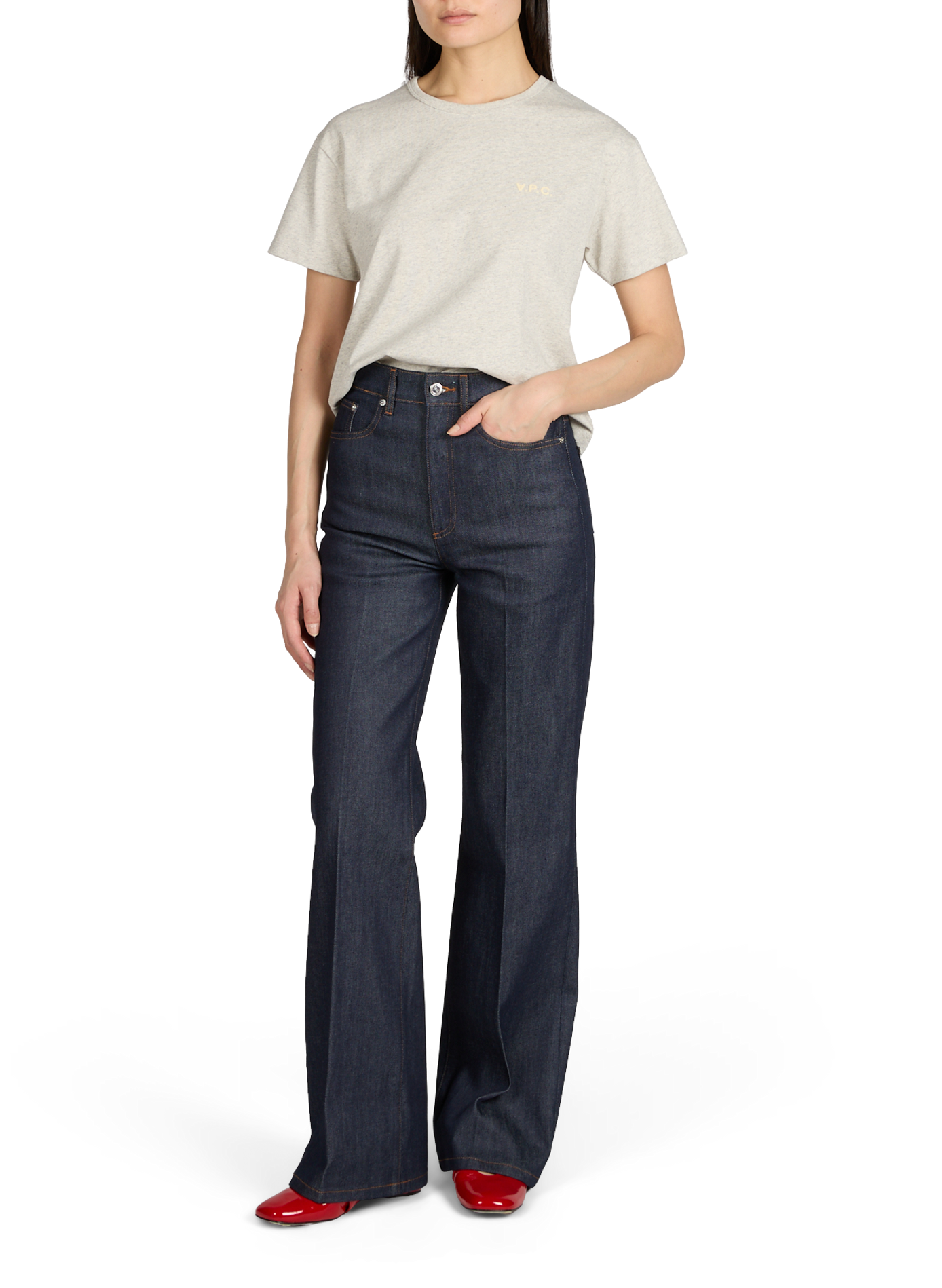 Wide cotton jeans  A.P.C. Blue