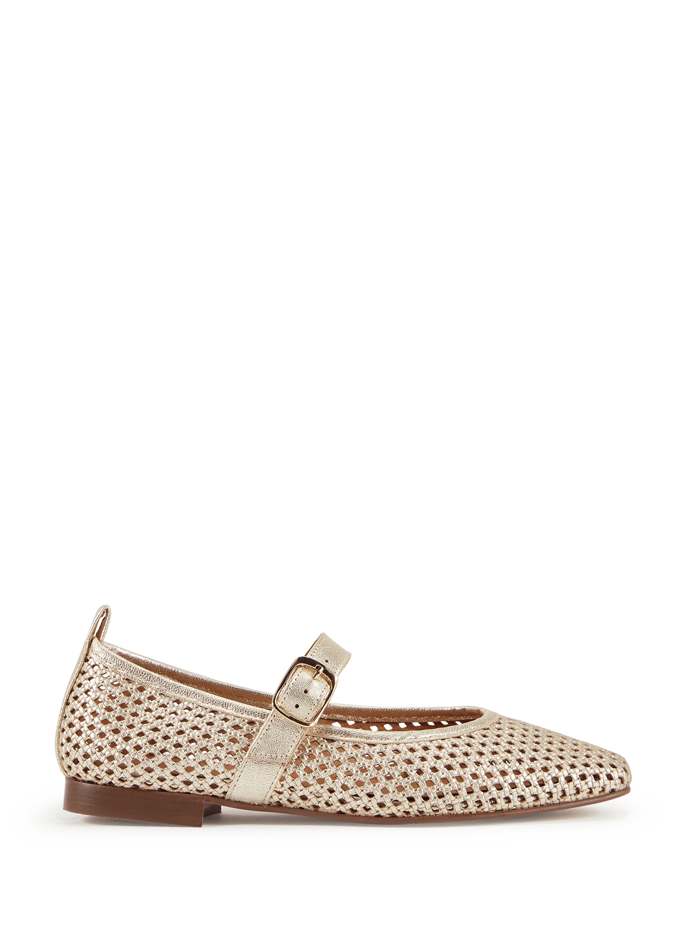 Ballerines Fascine avec bride en cuir SAISON 1865 Doré