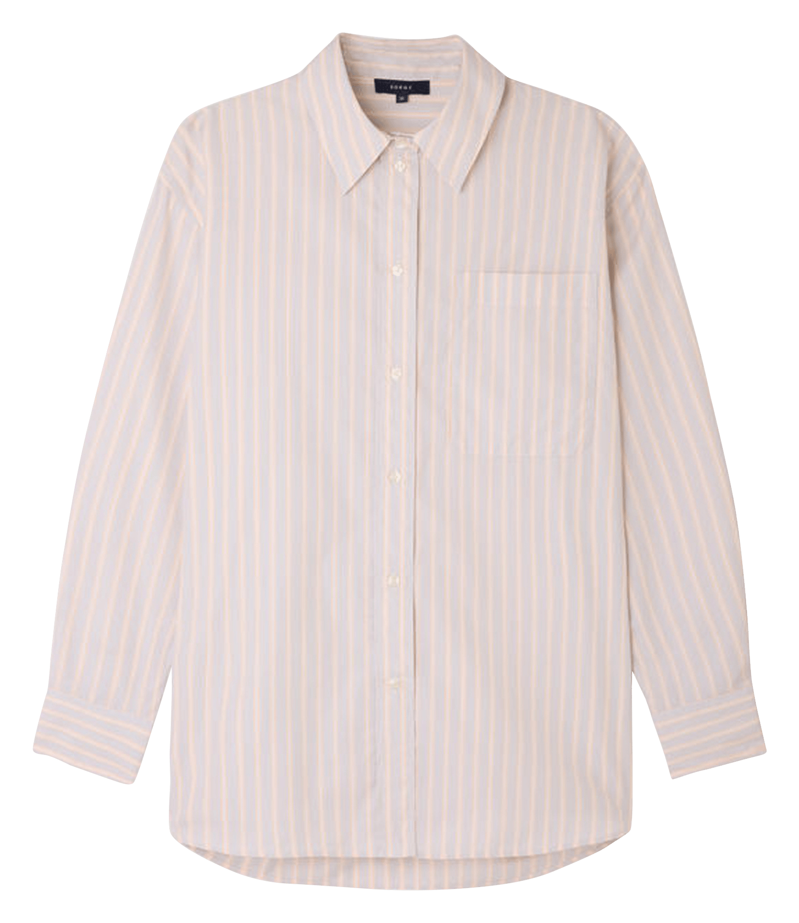 Chemise à rayures col classique carlotta SOEUR Orange