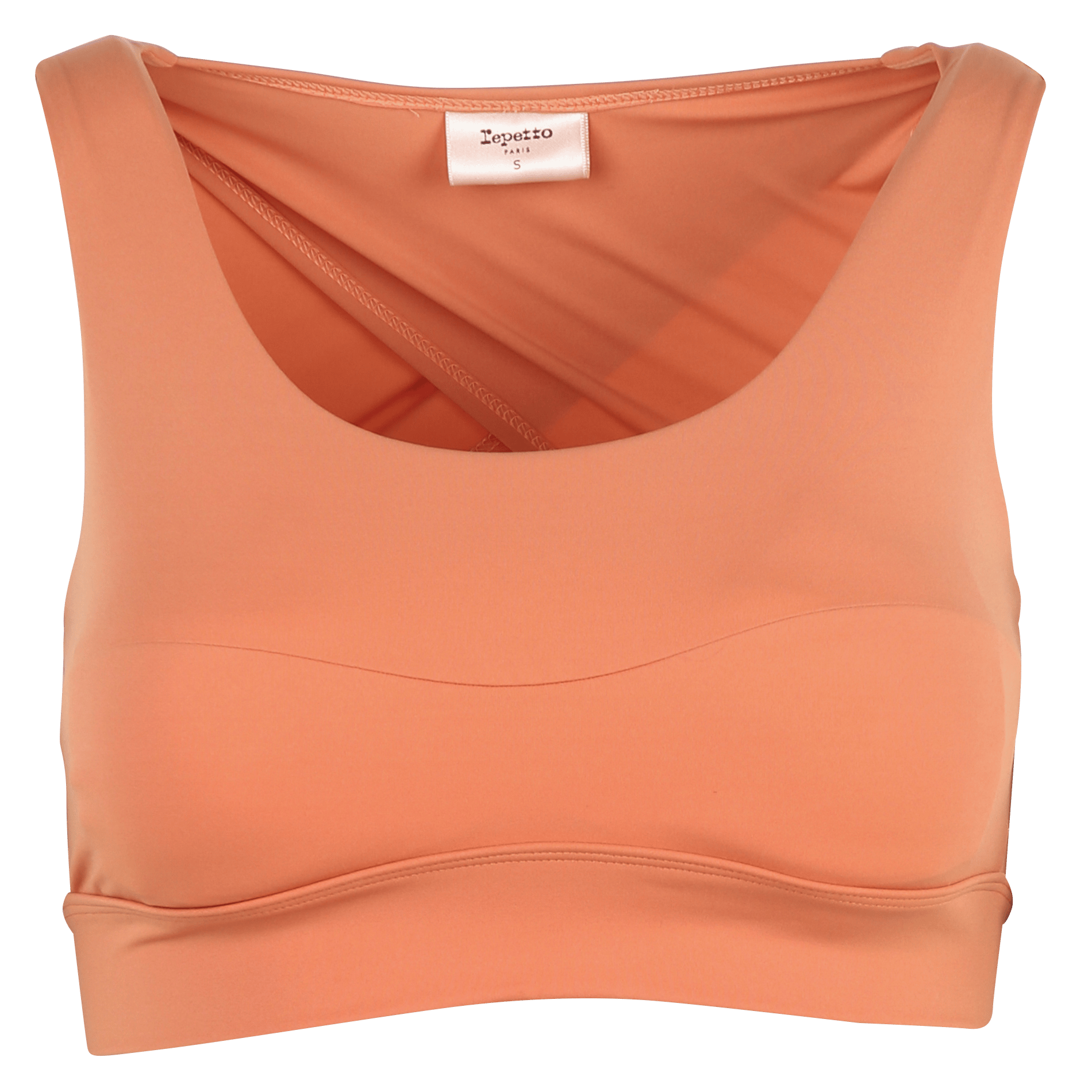 Brassière de sport col rond REPETTO Orange