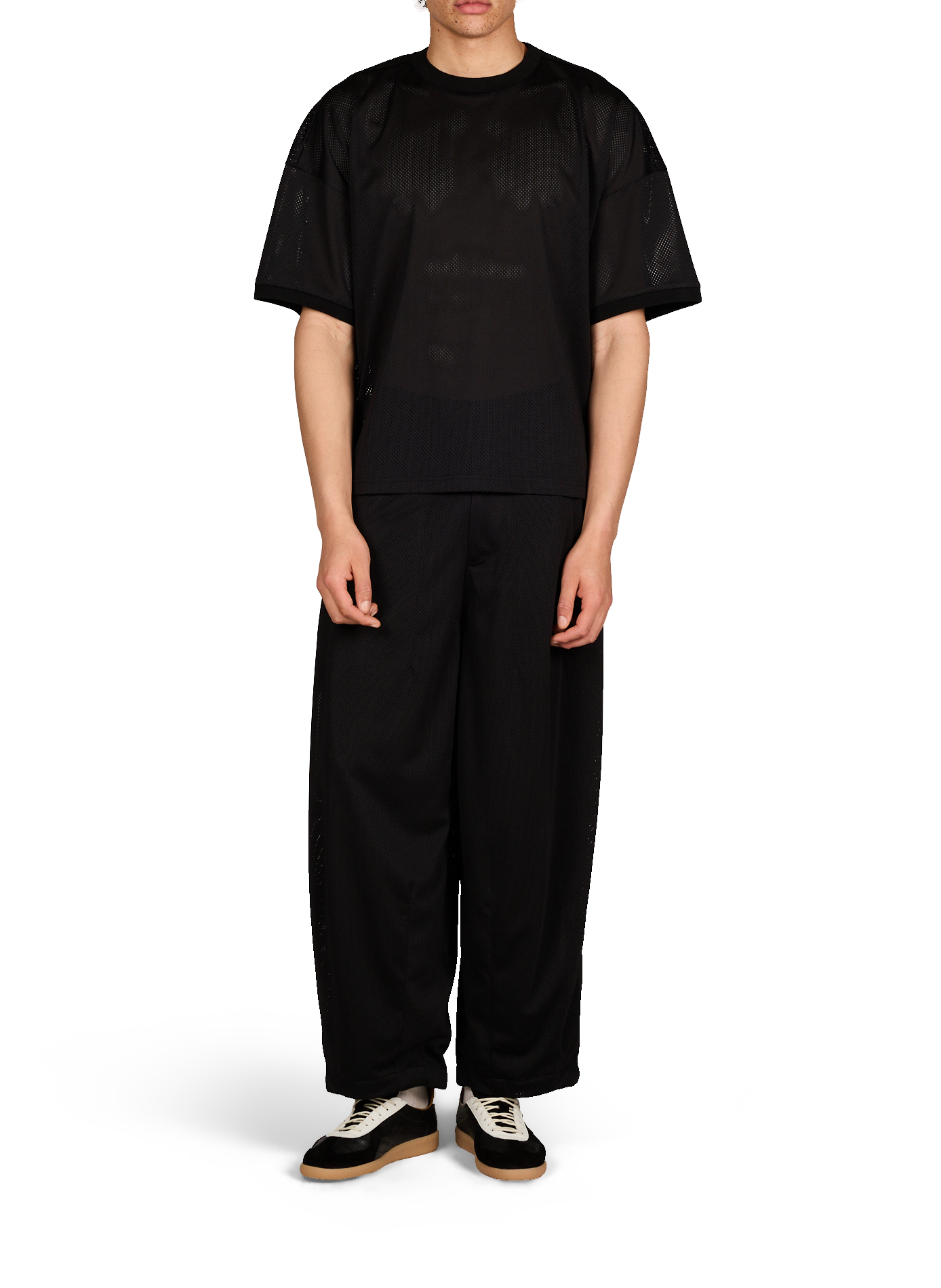 Pantalon ample texturée uni MERELY MADE Noir