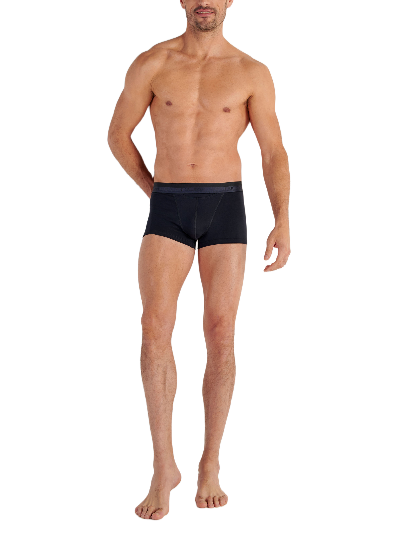 Boxer en coton mélangé HOM Bleu