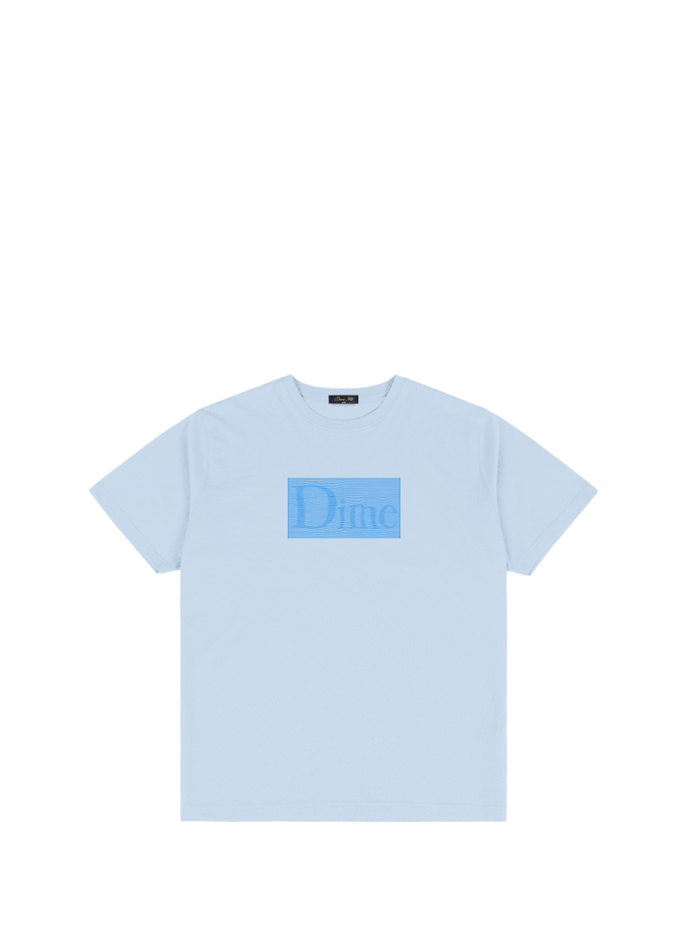 T-shirt à logo sur le devant en coton DIME Blue