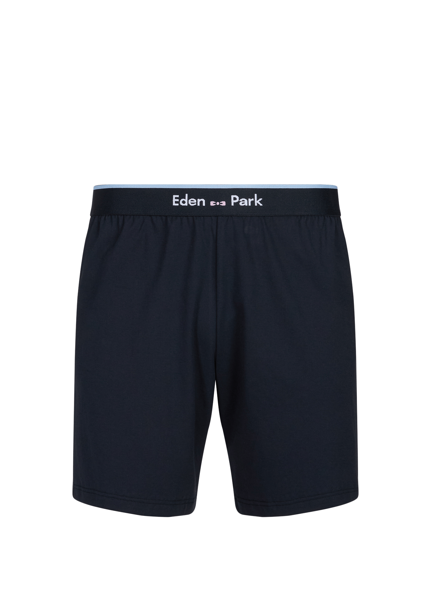 Pyjama set with elasticated waist shorts in cotton EDEN PARK Blue
