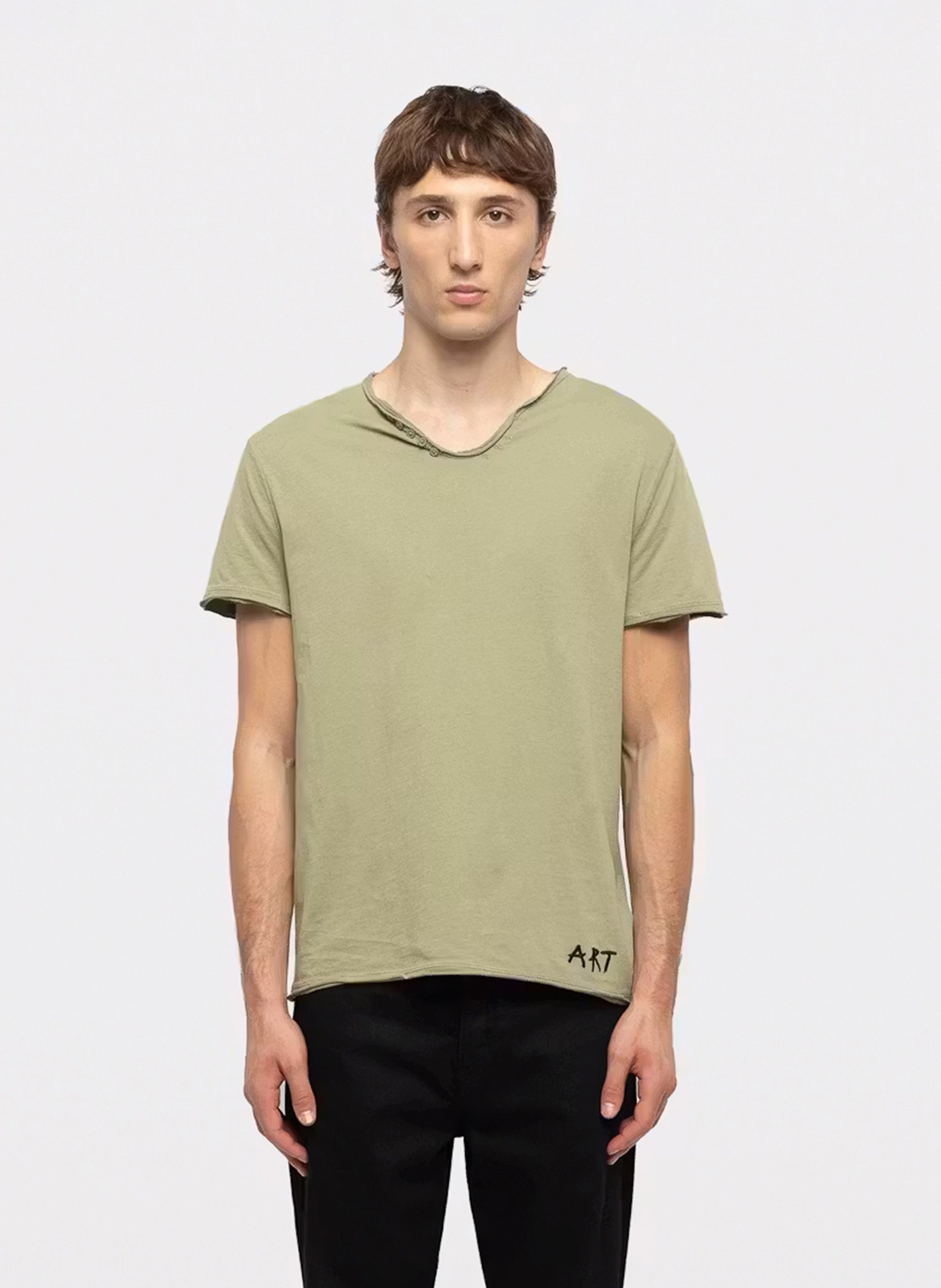 Tee-shirt col v en coton bio monastir ZADIG&VOLTAIRE Vert