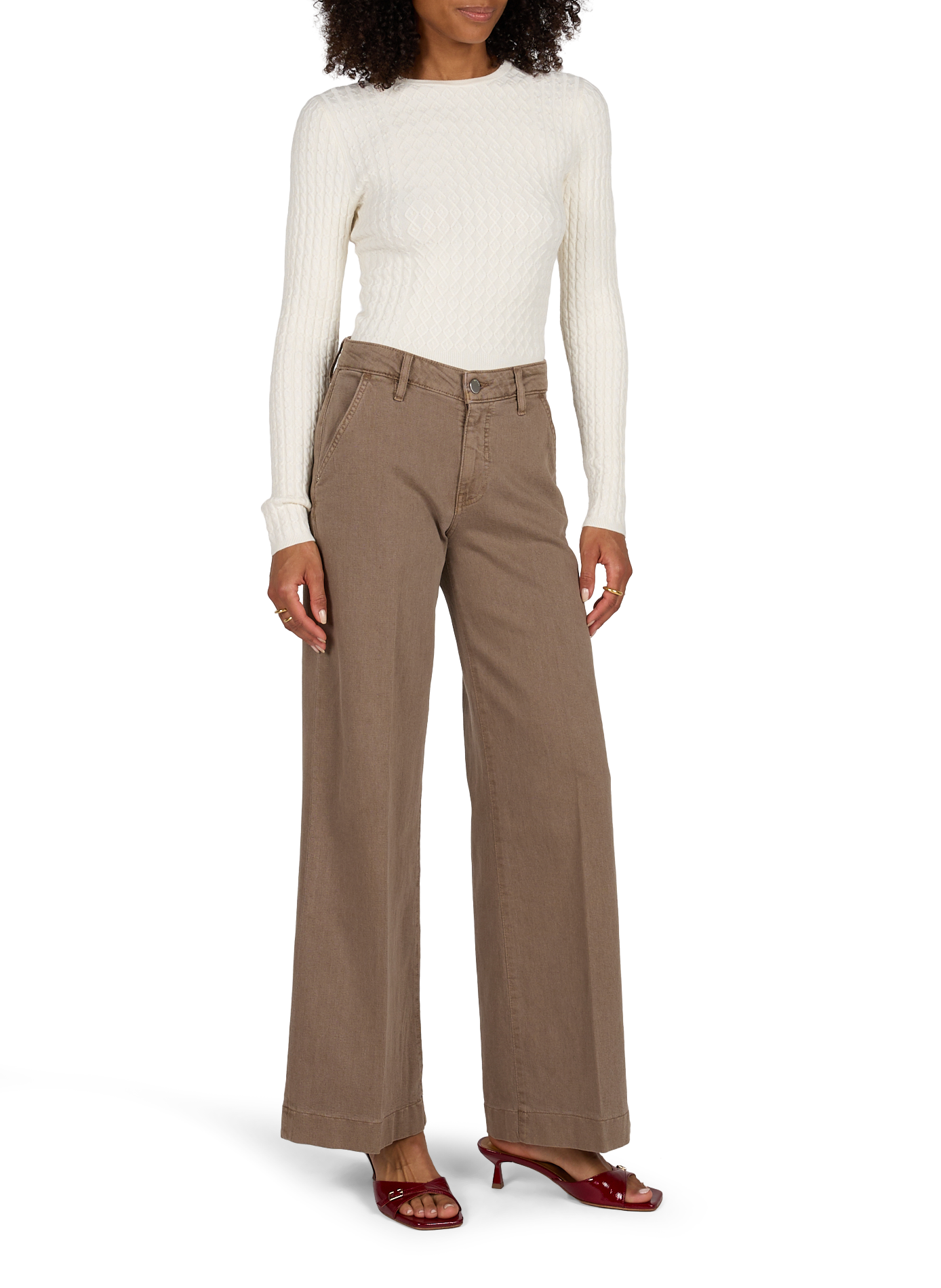 Twisted knit Hana sweater GUESS Beige