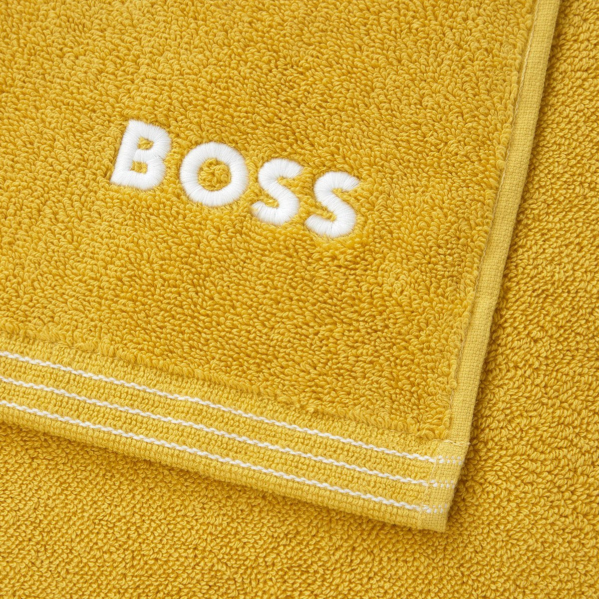 Serviette de toilette  en coton, edge BOSS HOME Jaune