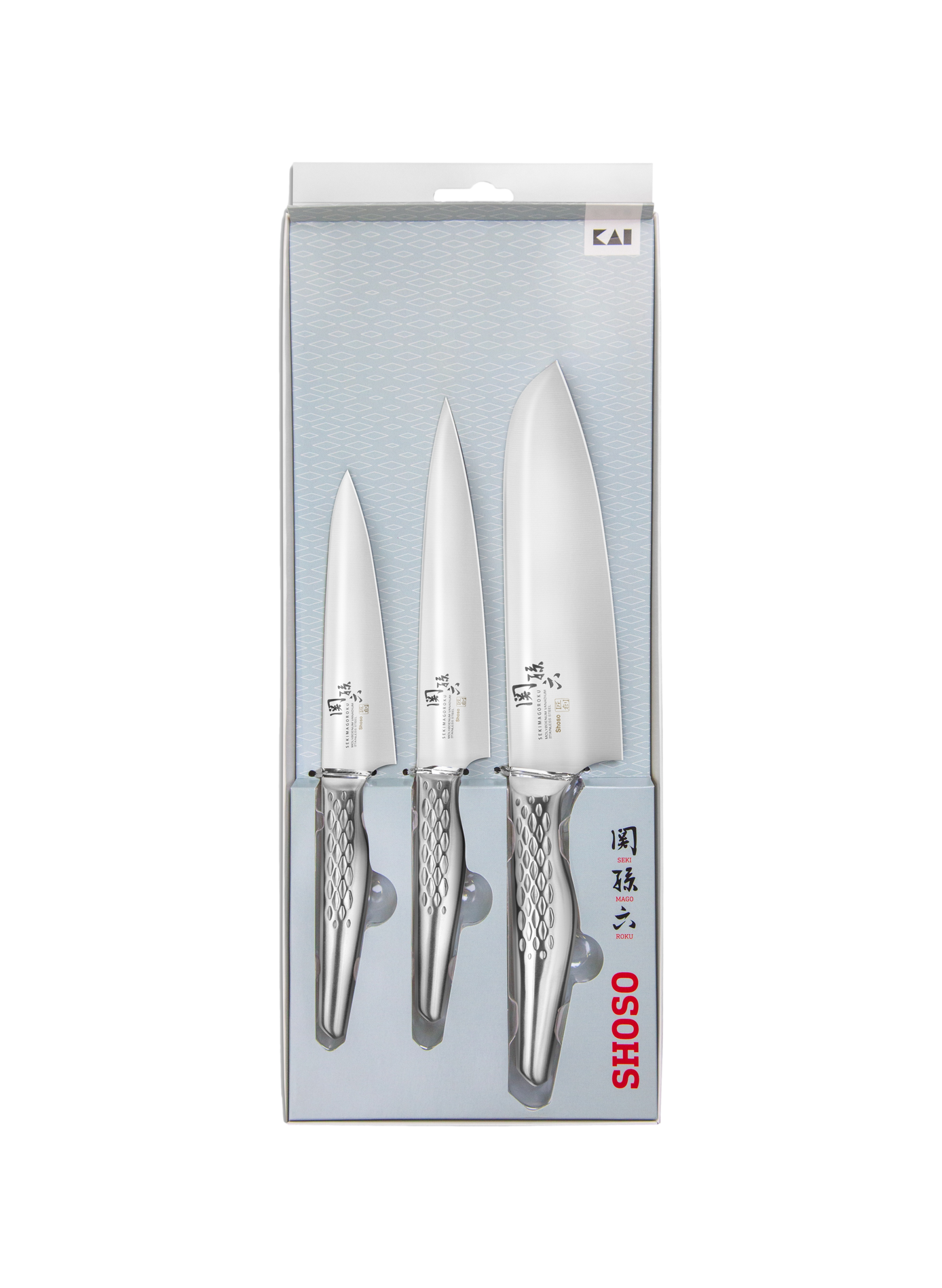 Set di 3 coltelli in acciaio inossidabile KAI Nessun colore
