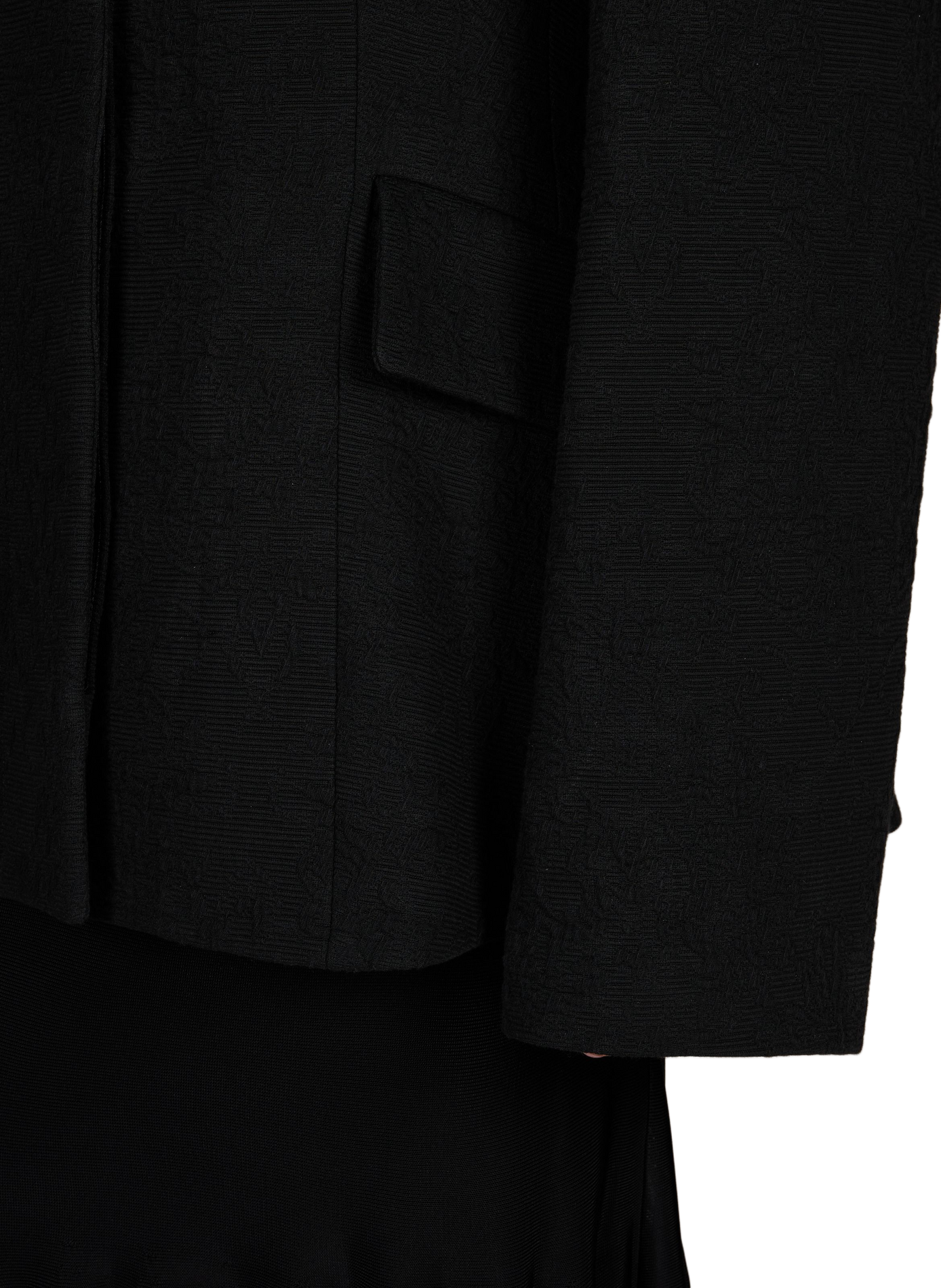 Manteau droit évasé uni en coton TOTEME Noir