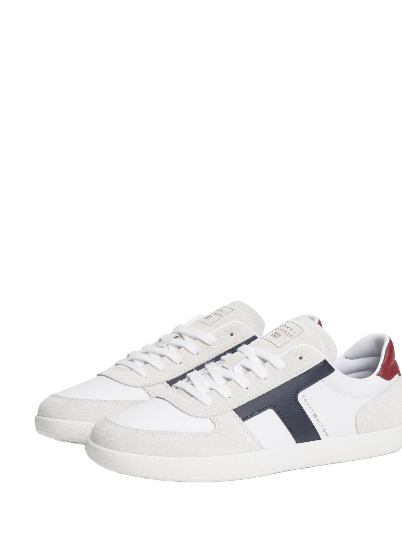 Low-top leather sneakers TOMMY HILFIGER White