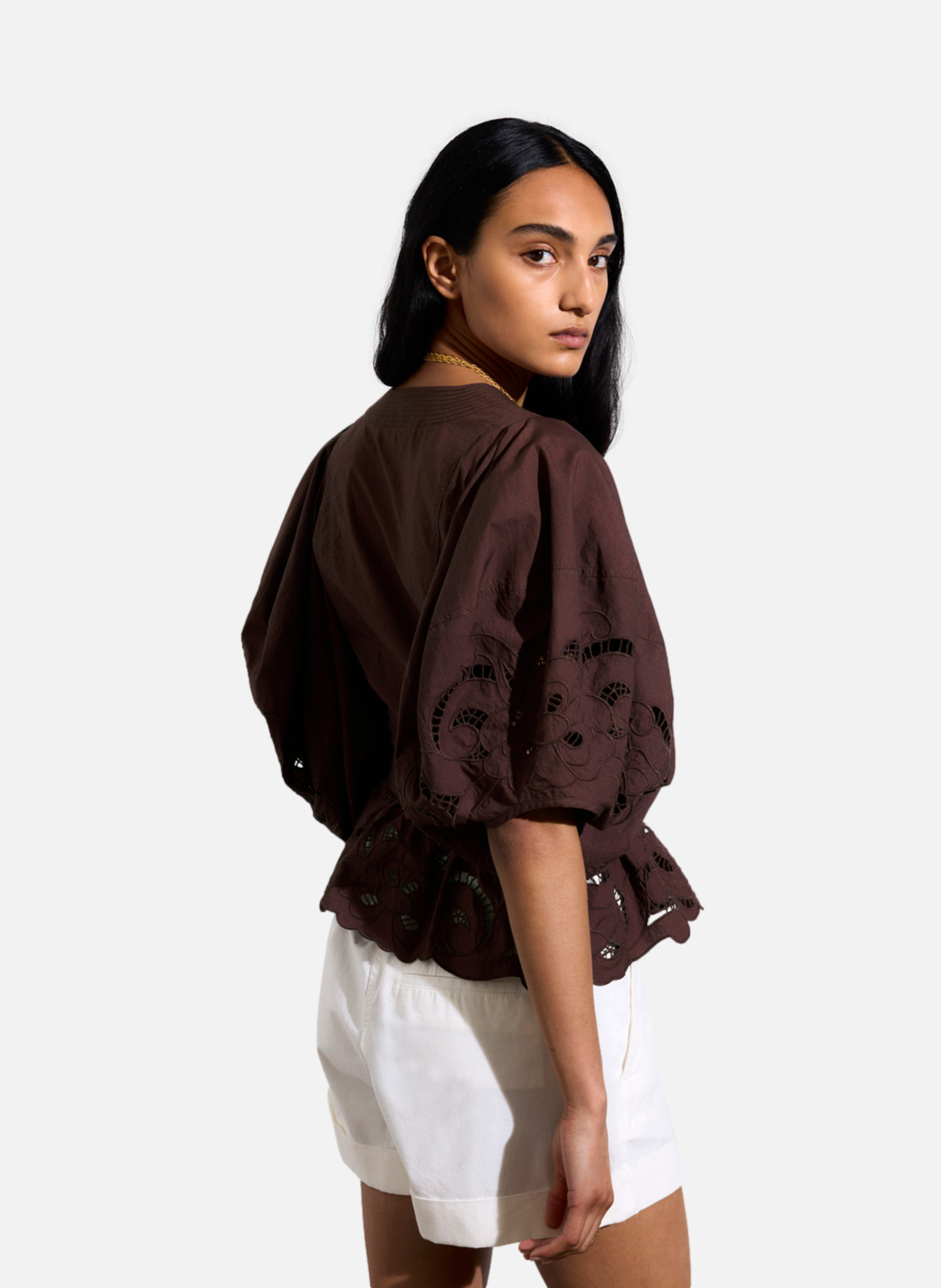 Blouse gunner VANESSA BRUNO Marron
