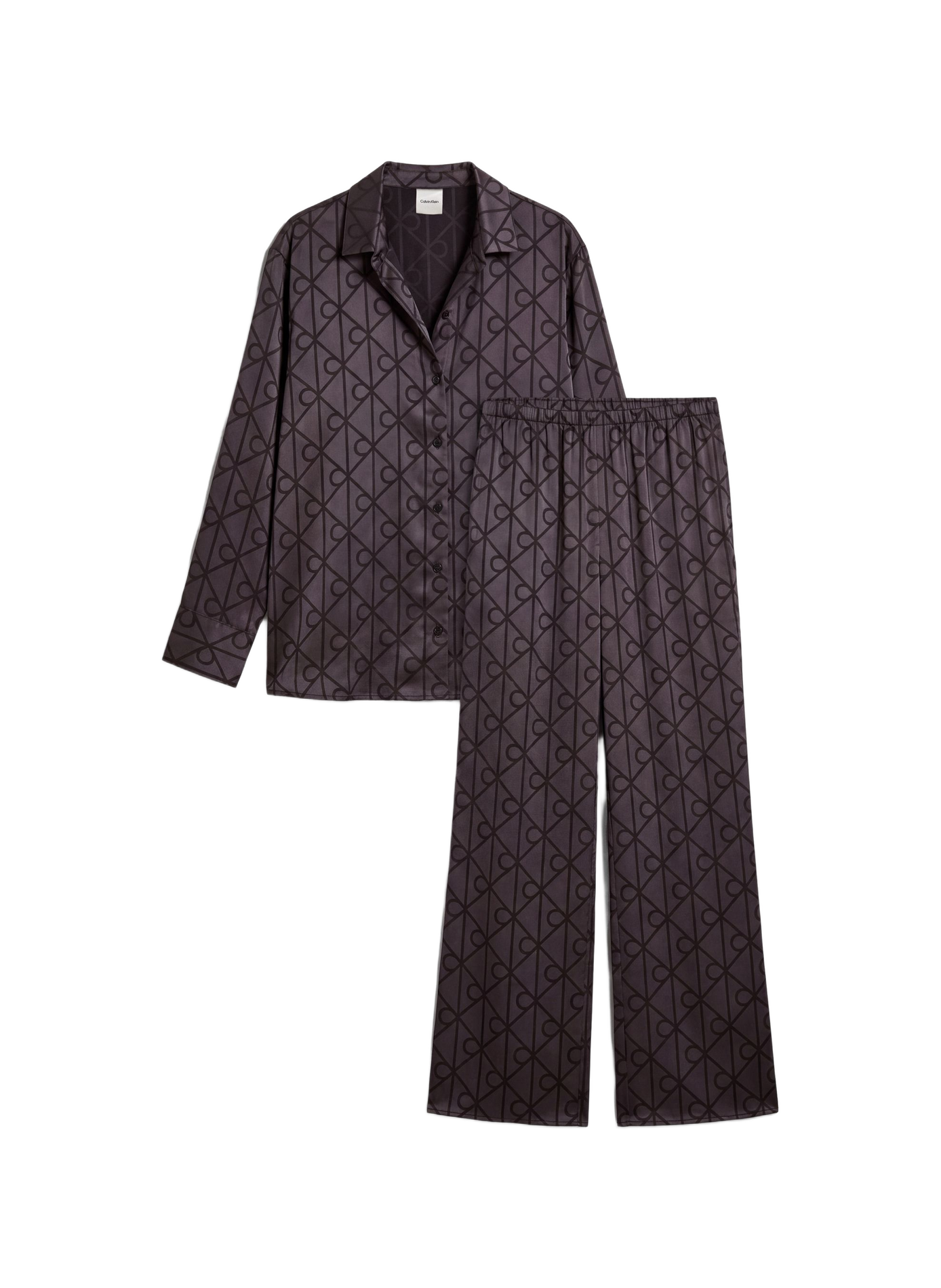 Satin pyjama trousers CALVIN KLEIN Black
