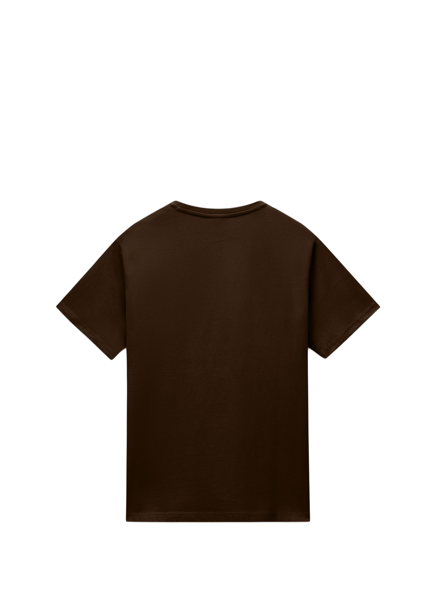 Round-neck cotton T-shirt NAPAPIJRI Brown