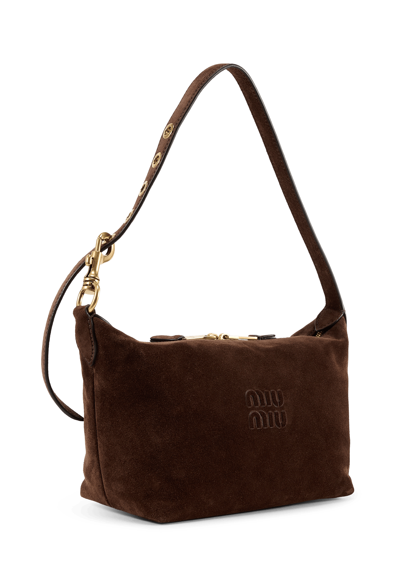 Spirit-tas van suèdeleer MIU MIU Bruin