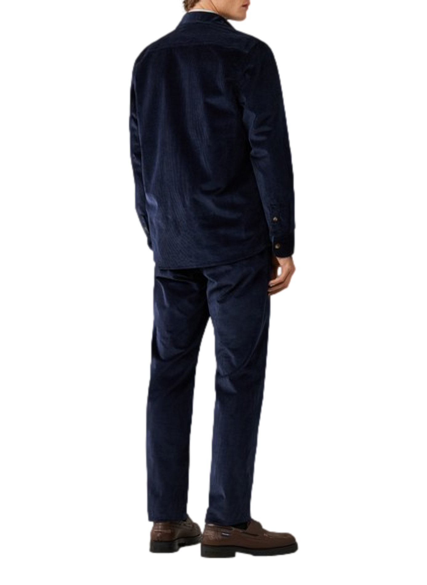 Shirt with classic collar in blended cotton FACONNABLE Blue