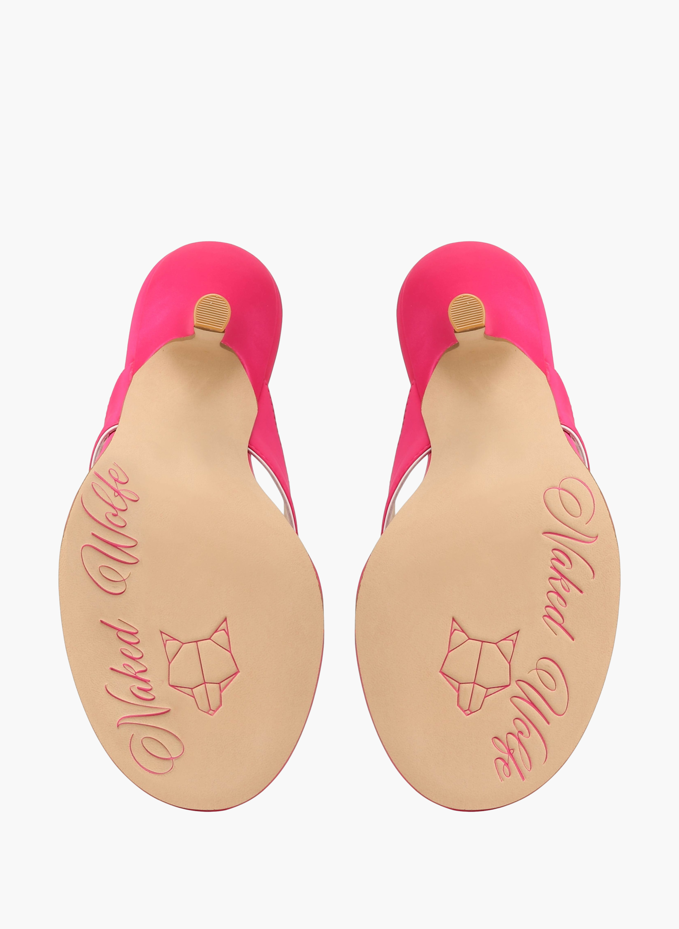 Chaussures à talons martine en satin | Rose NAKED WOLFE Femme