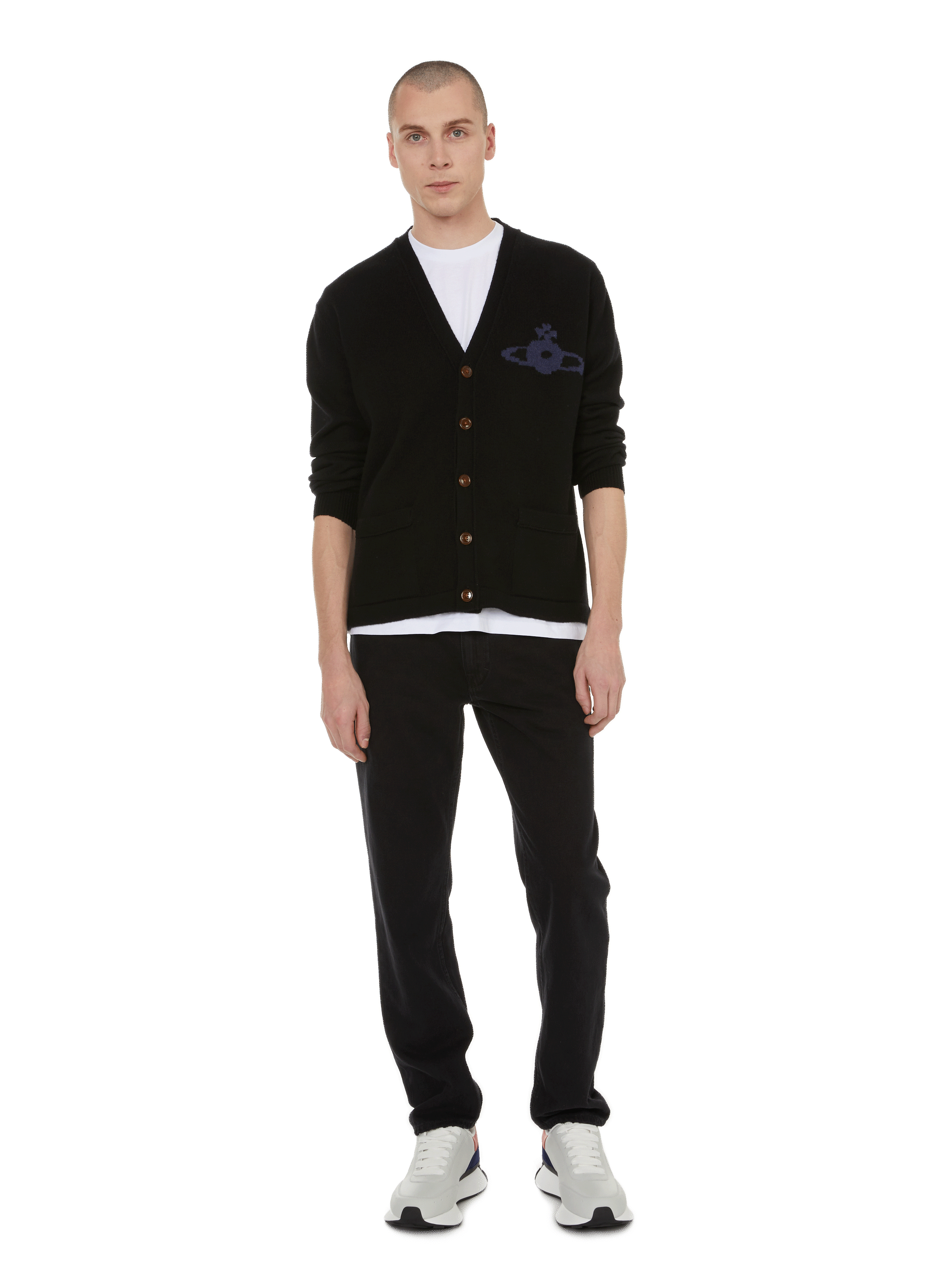 Wool and cashmere cardigan  VIVIENNE WESTWOOD Black